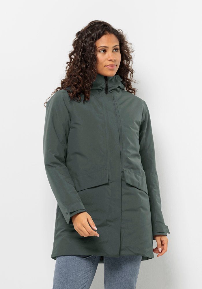 Jack Wolfskin Funktionsmantel TEMPELHOF COAT W slate-green