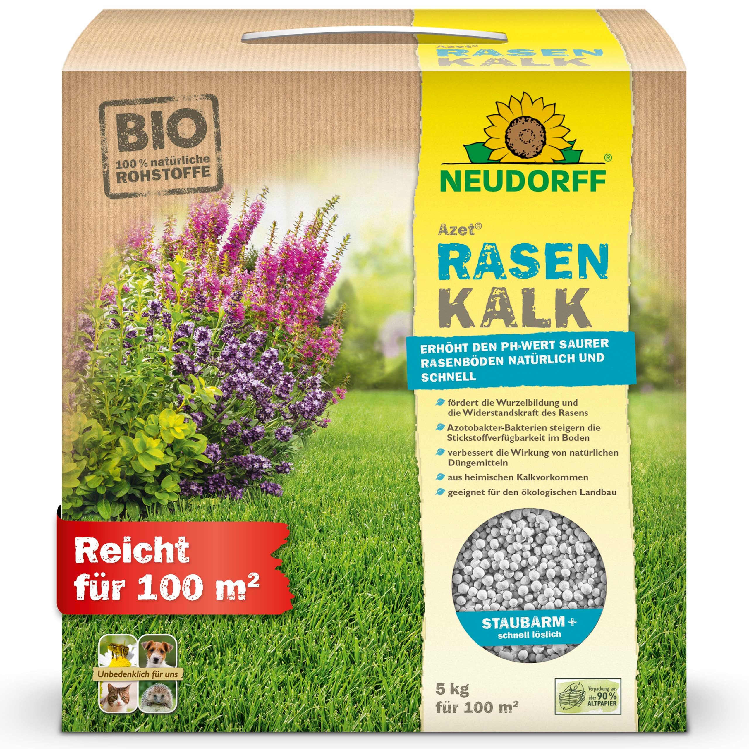 Rasenkalk Bio - Azet RasenKalk für 100 m² - 5 kg