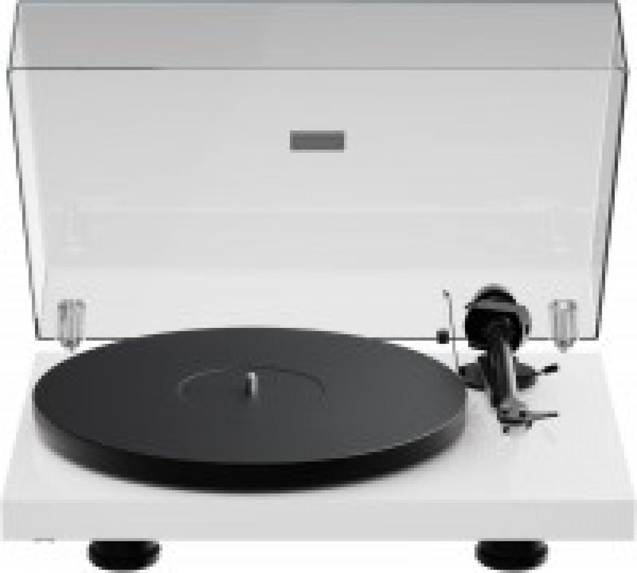 Pro-Ject Debut Evo 2 Hochglanz weiss Plattenspieler (Riemenantrieb mit elektronischer Drehzahlregelung, keine, Carbon-Alu-Tonarm 8,6?, Alu-Teller mit TPE-Dämpfung)