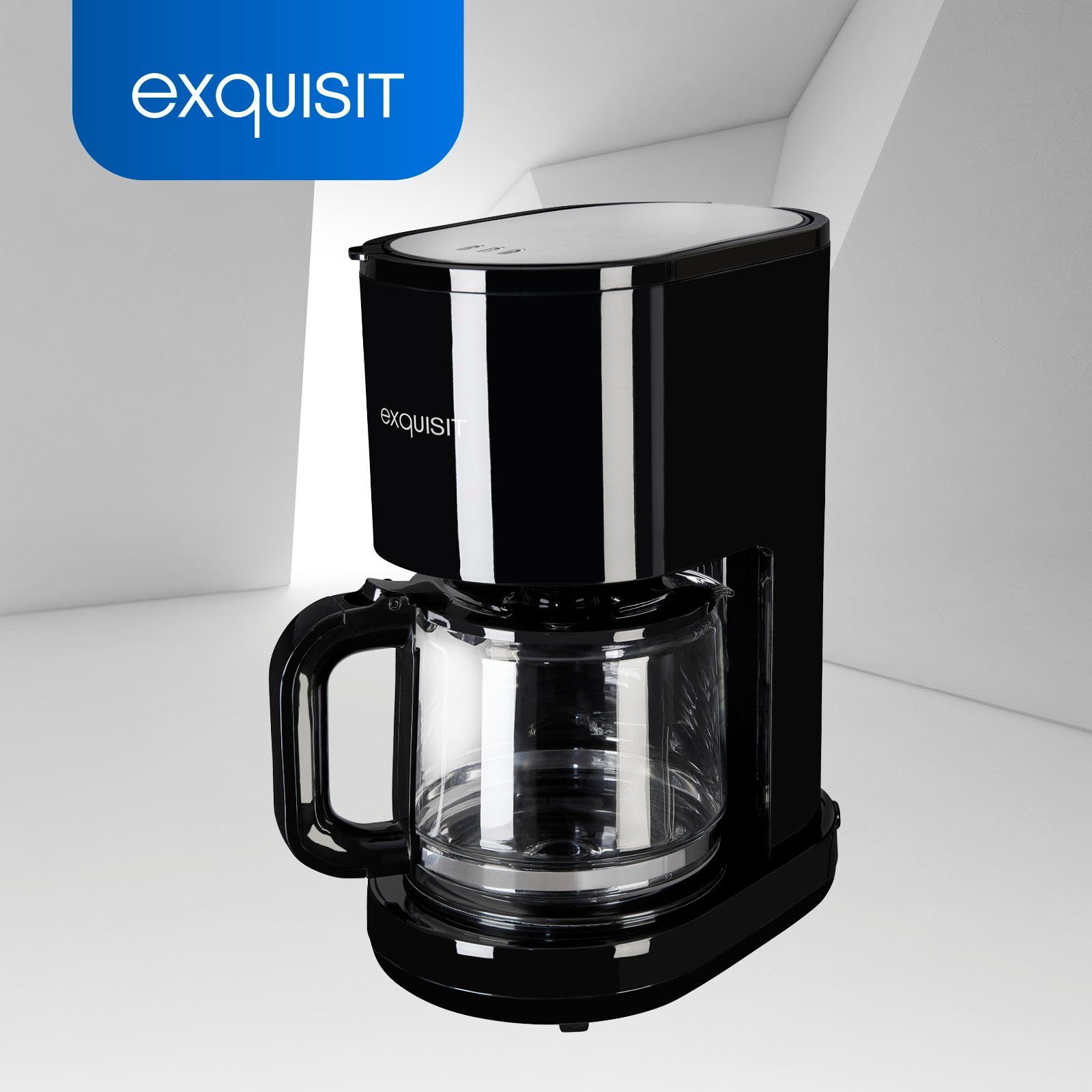 exquisit Filterkaffeemaschine KA 6103 swi, 1,25l Kaffeekanne, Papierfilter 1x4