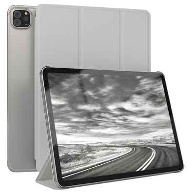 EAZY CASE Tablet-Hülle Smart Case für iPad Pro 11" 1. 2. 3. 4. Generation 11 Zoll, Tablet Case Bookcover Smart Flipcase Schutztasche magnetisch Hellgrau