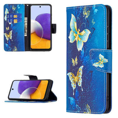 Wigento Handyhülle Für Xiaomi Redmi Note 11S / Note 11 4G Kunstleder Handy Tasche Book Motiv 5 Schutz Hülle Case Cover Etui Neu