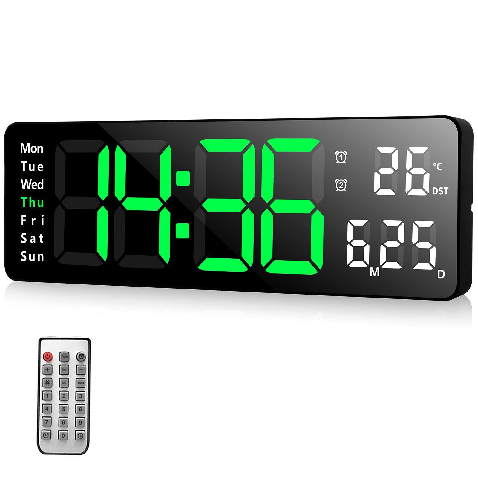BlingBin Wanduhr 13-Zoll Digitale Wanduhr Elektronische günstig online kaufen
