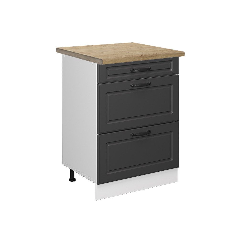 Vicco Unterschrank R-Line, Anthrazit Landhaus/Weiß, 60 günstig online kaufen