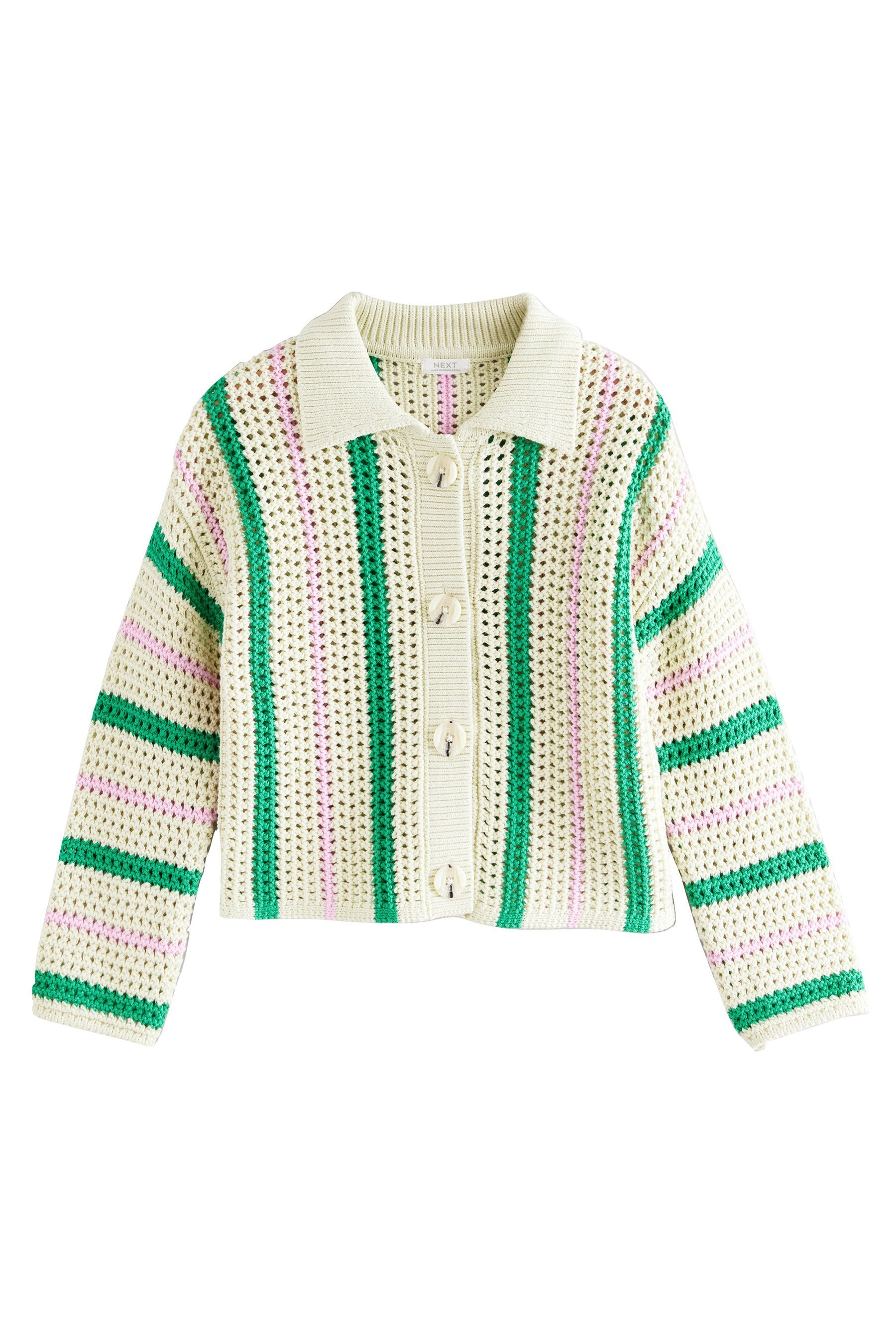 Next Strickjacke Kastige Strickjacke mit Kragen günstig online kaufen