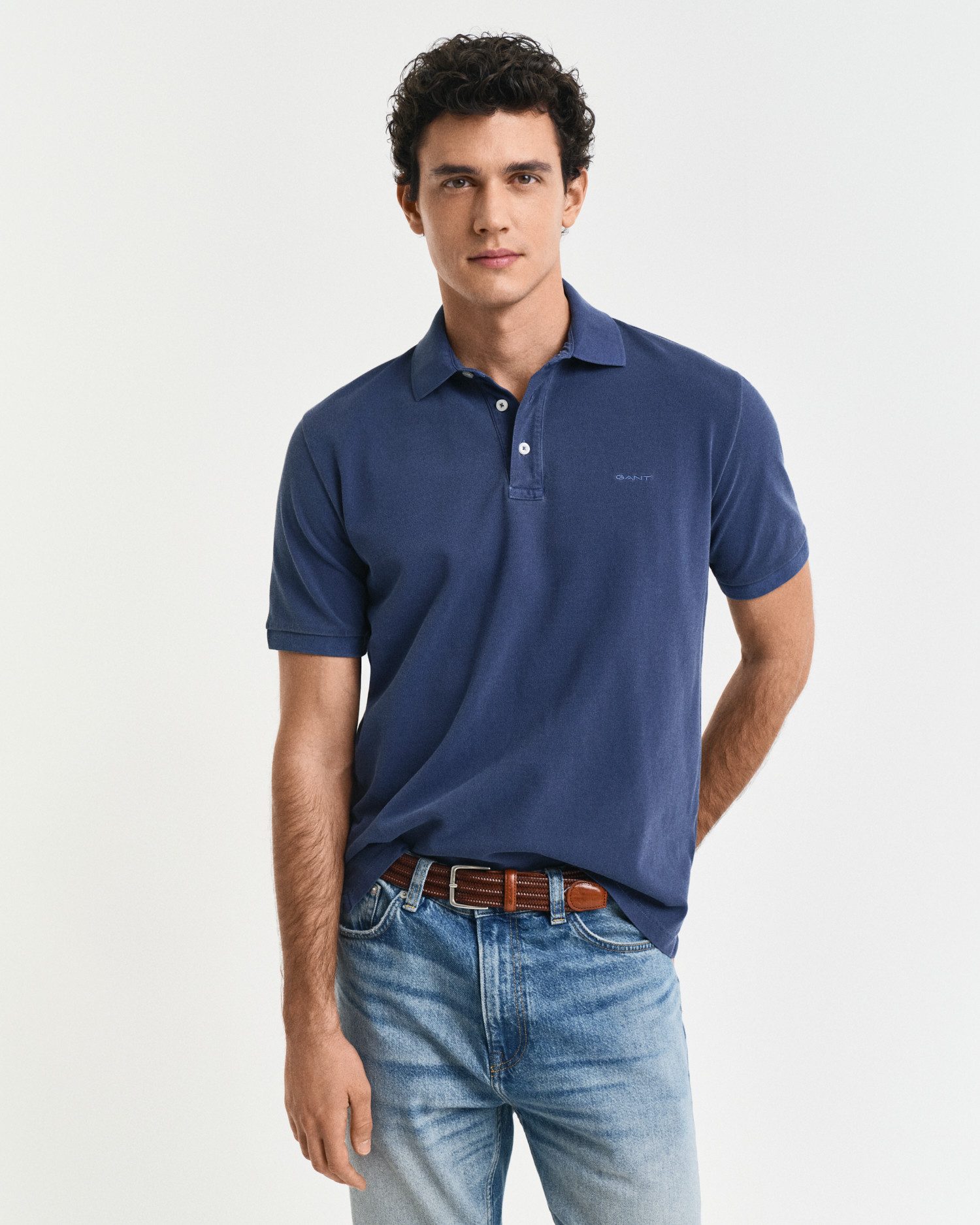 Gant Poloshirt Herren Poloshirt Baumwolle SUNFADED günstig online kaufen