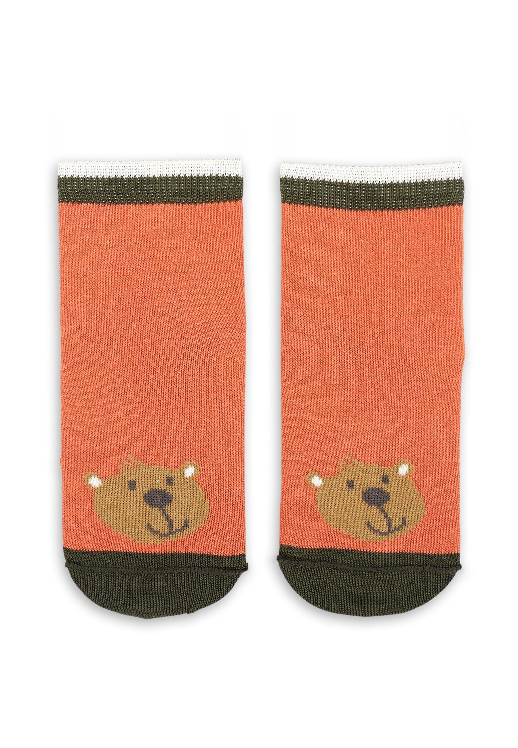 Sigikid Set rot/grün Socken 3 mit Socken (3-Paar) Socken Paar Baby