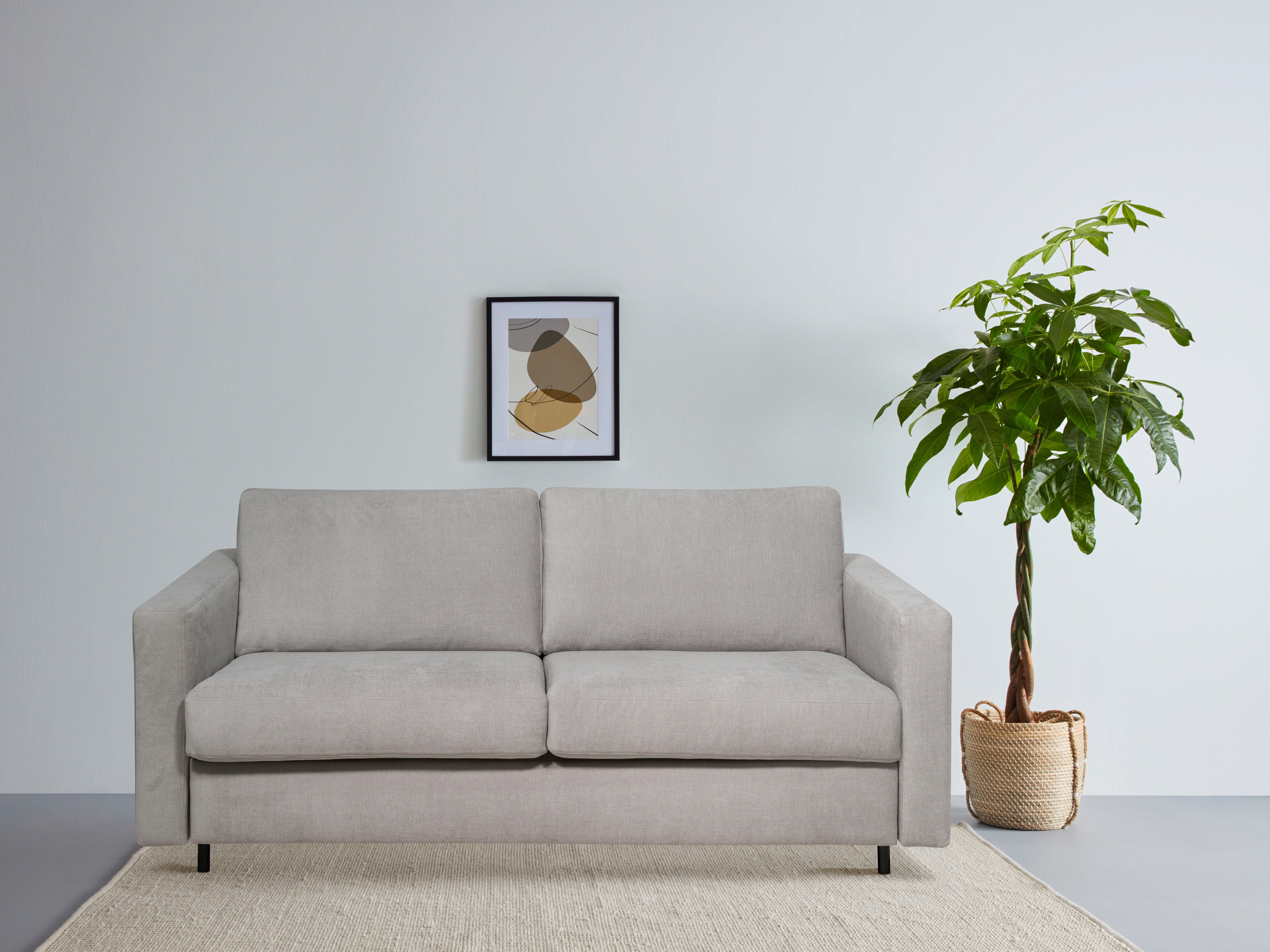 Home affaire Schlafsofa Virming, Dauerschlaf-Funktion mit Unterfederung und Matratze
