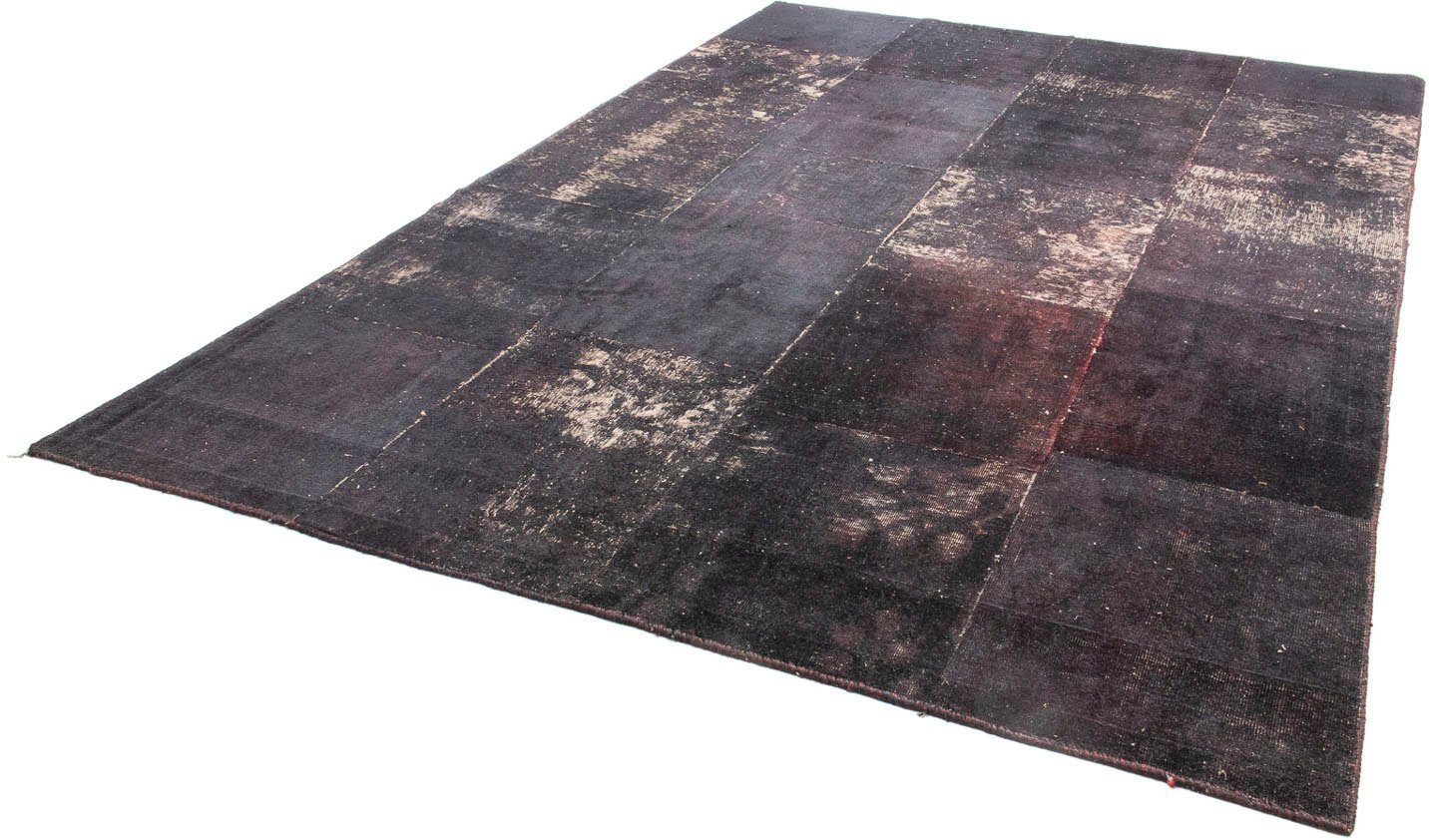 Teppich Patchwork - 298 x 202 cm - mehrfarbig, morgenland, rechteckig, Höhe: 7 mm, Wohnzimmer, Handgeknüpft, Einzelstück mit Zertifikat
