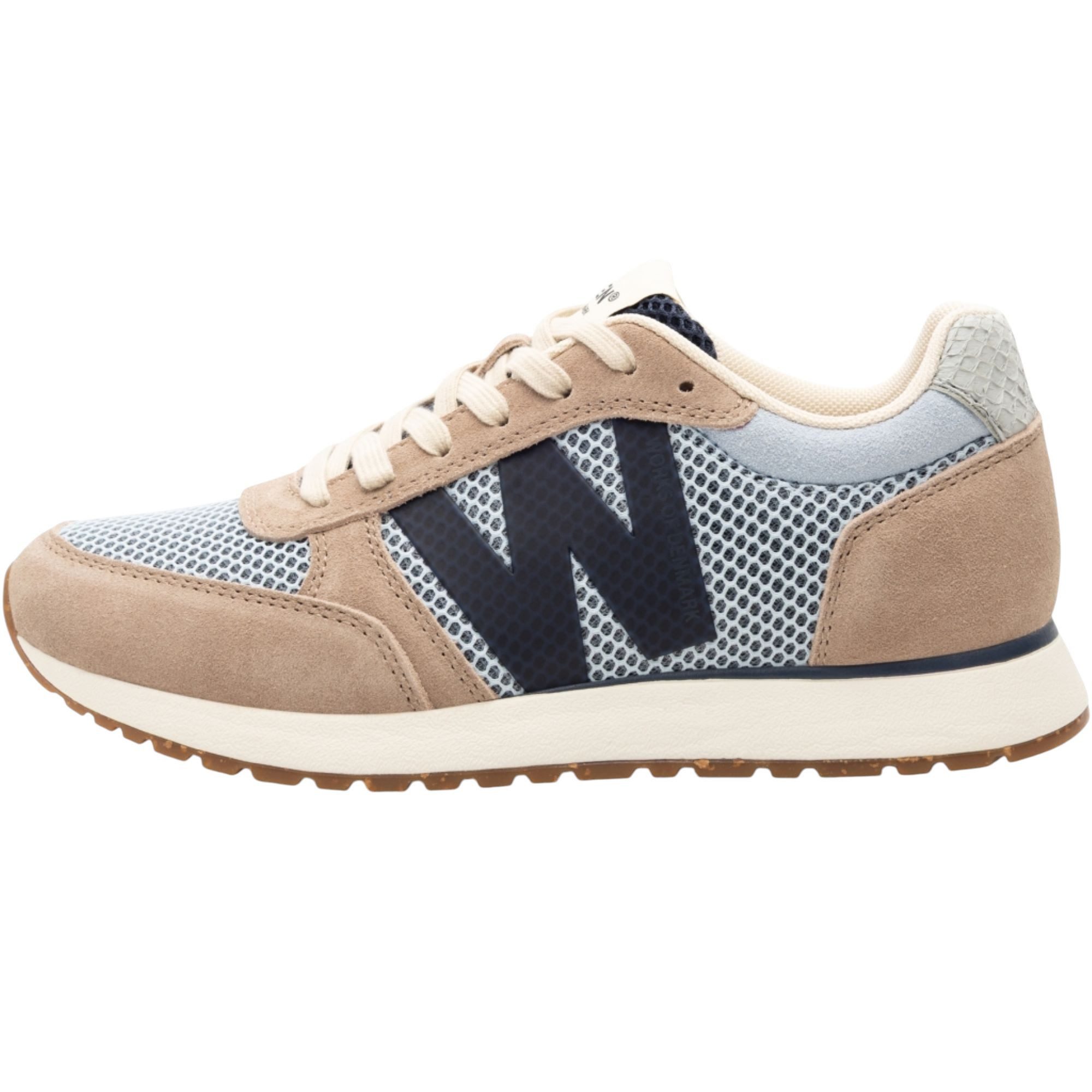 WODEN Ronja Icon (Veloursleder/Mesh) beige/hellblau Damen Sneaker