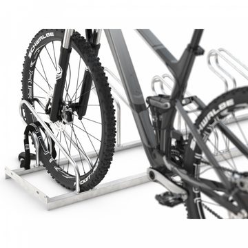 Dreifke Fahrradständer Bügelparker 2053, zur Freiaufstellung, 3 Räder einseitig, RA 350mm, für 3 Fahrräder