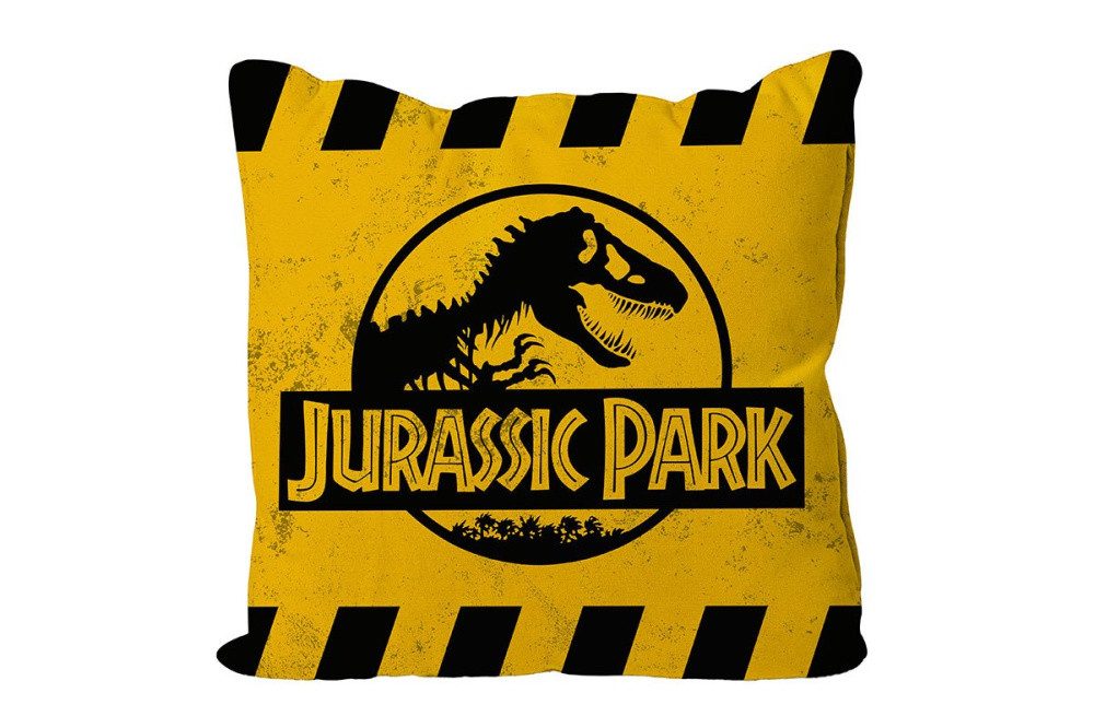 SD Toys Dekokissen Jurassic Park Kissen Caution Yellow Logo 40 x 40 cm