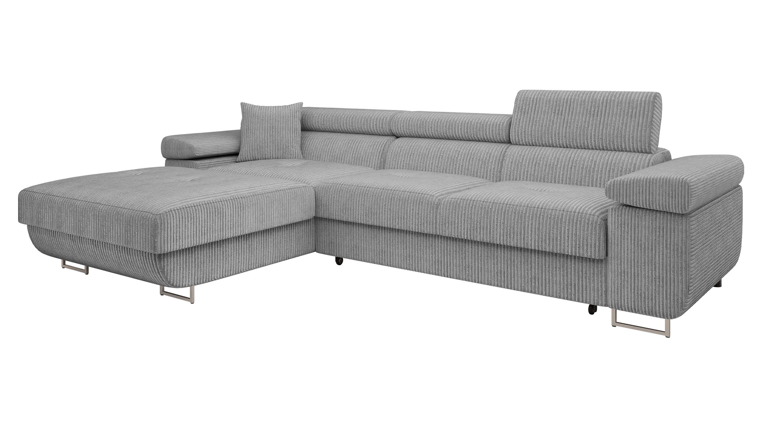 MIRJAN24 Ecksofa Torezio Mini Cord, mit Bettkasten und Schlaffunktion, Eins günstig online kaufen