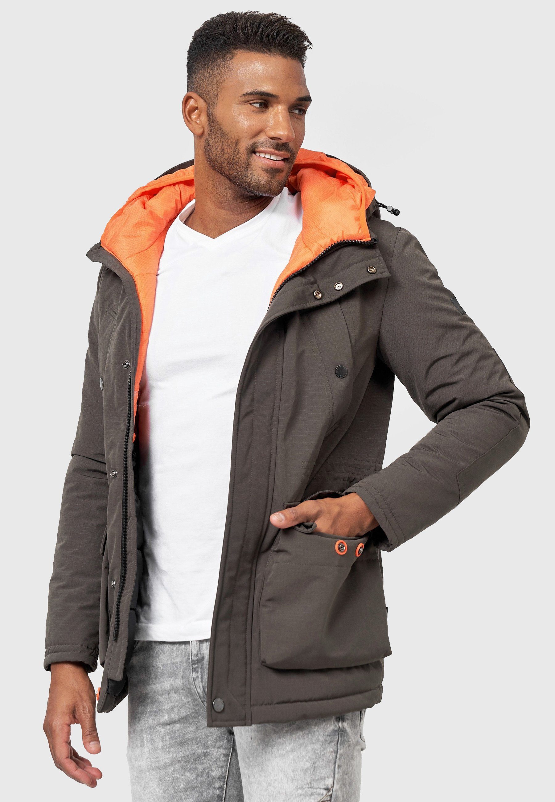 Indicode Waters Winterjacke Raven