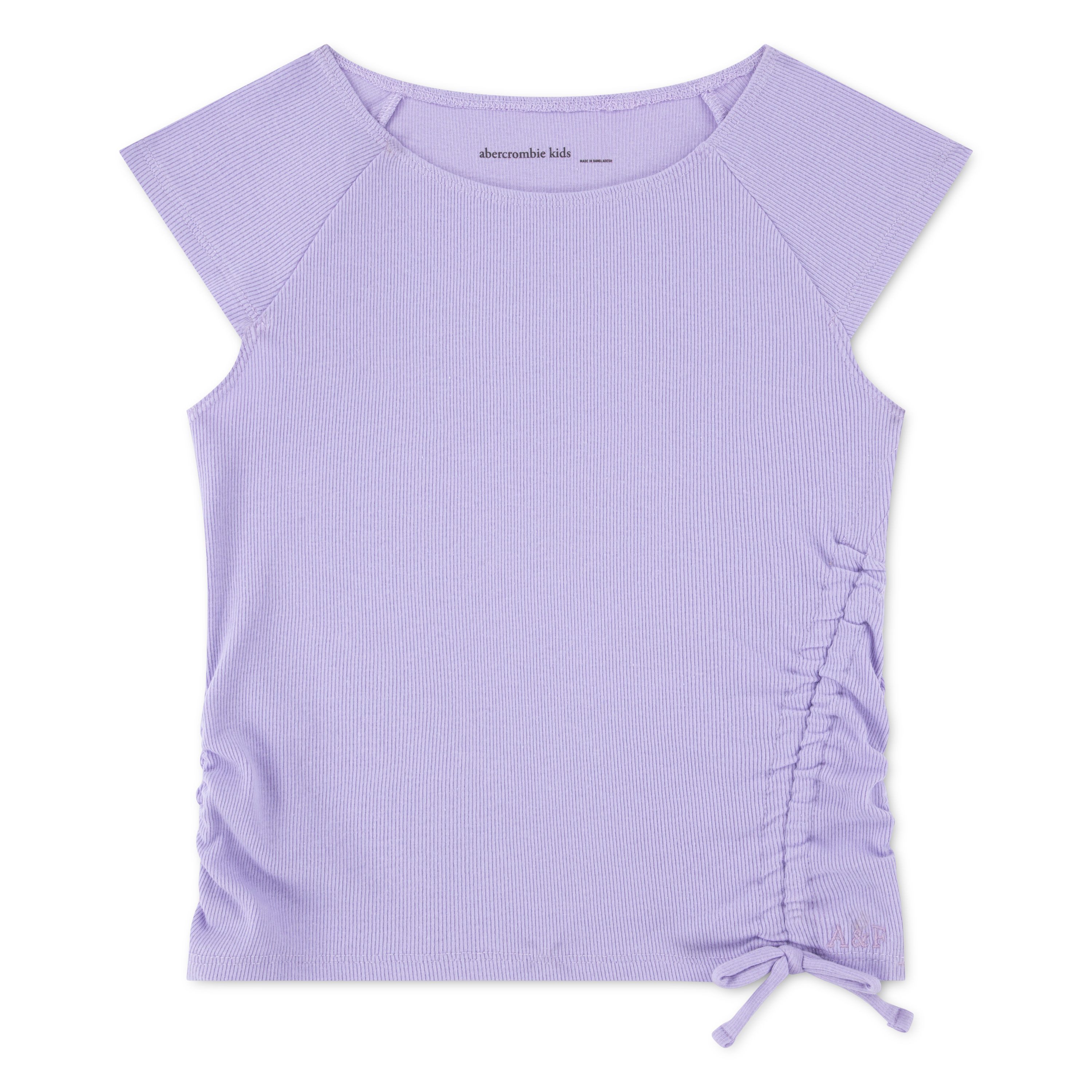 Abercrombie Kids T-Shirt AFG SS SHOULDER PLAY TOP mit Rüschen am Ausschnitt