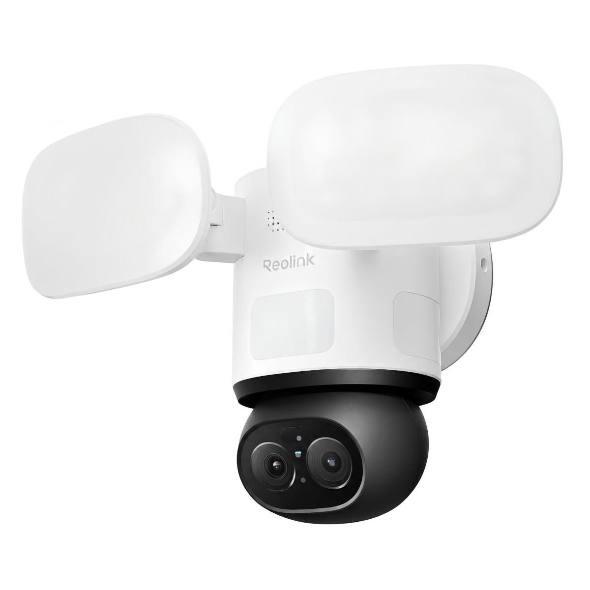 Reolink IP-Überwachungskamera Floodlight Series F850W WLAN, Flutlicht, 360° Auto-Tracking (3000 Lumen Flutlicht und KI-Videosuche, Fahrzeug-, Personen-, Tiererkennung, 110dB Sirene, 6x Hybrid-Zoom)