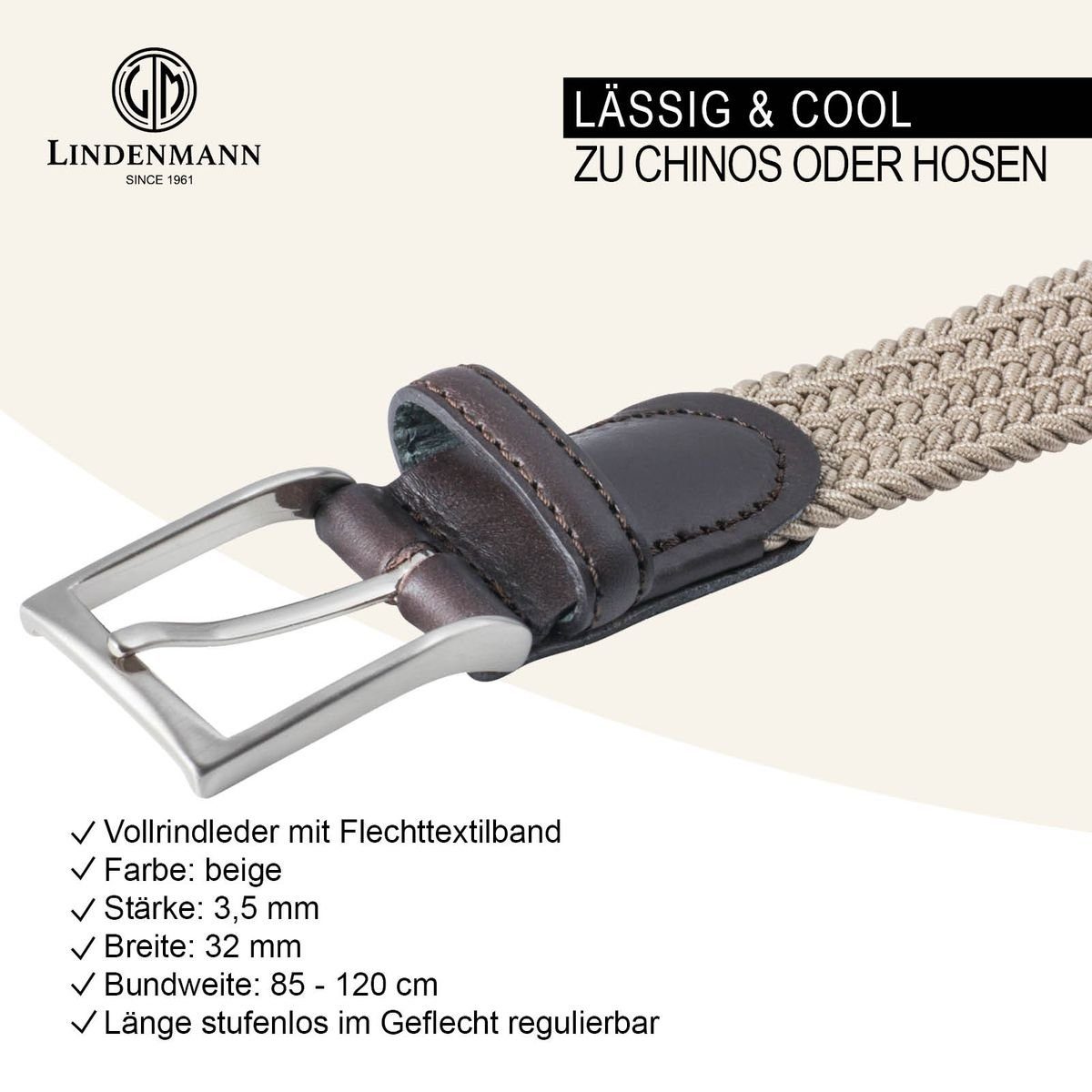 LINDENMANN Stretchgürtel