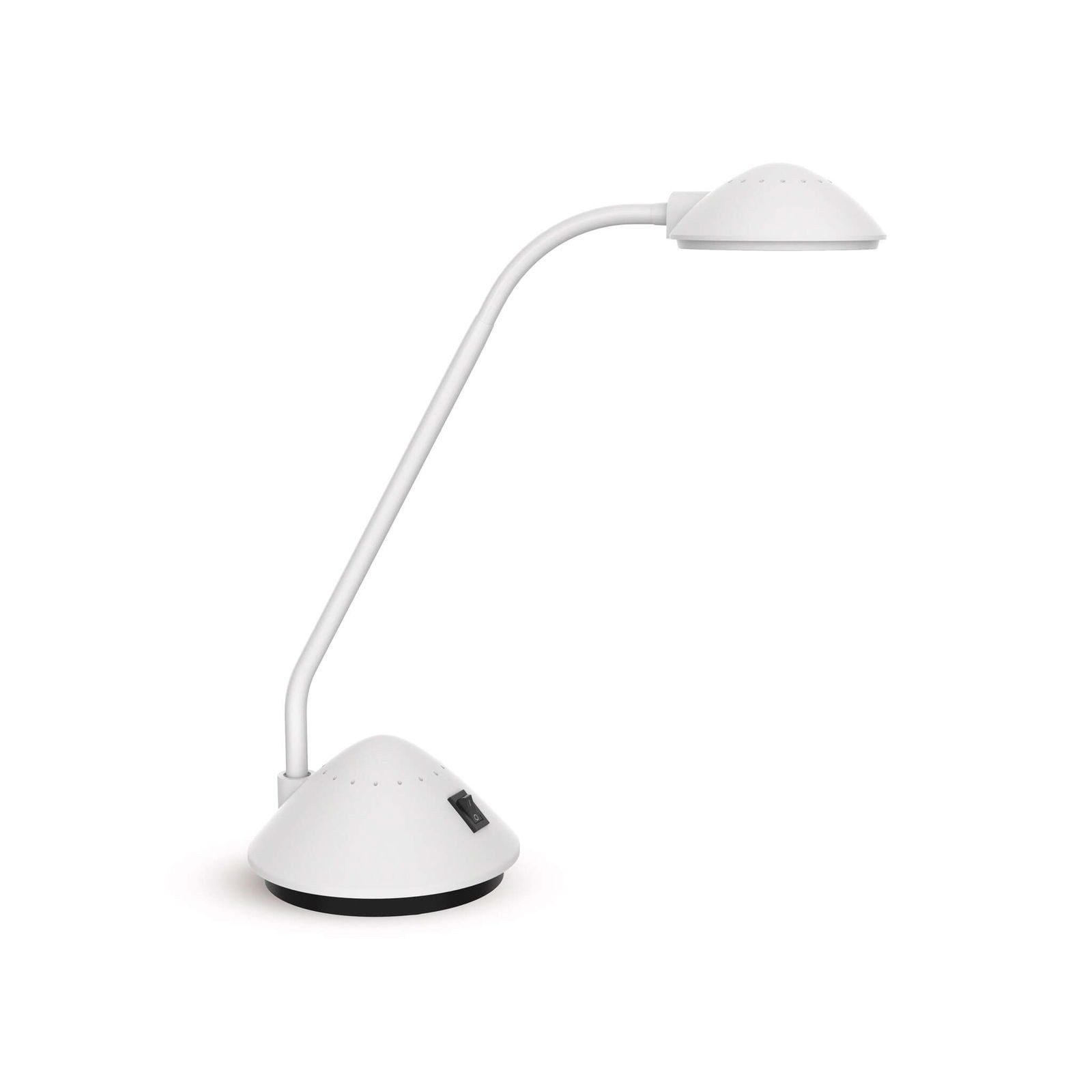 MAUL Tischleuchte MAUL Tischleuchte MAULarc LED 3.000 K Standfuß weiß, LED wechselbar