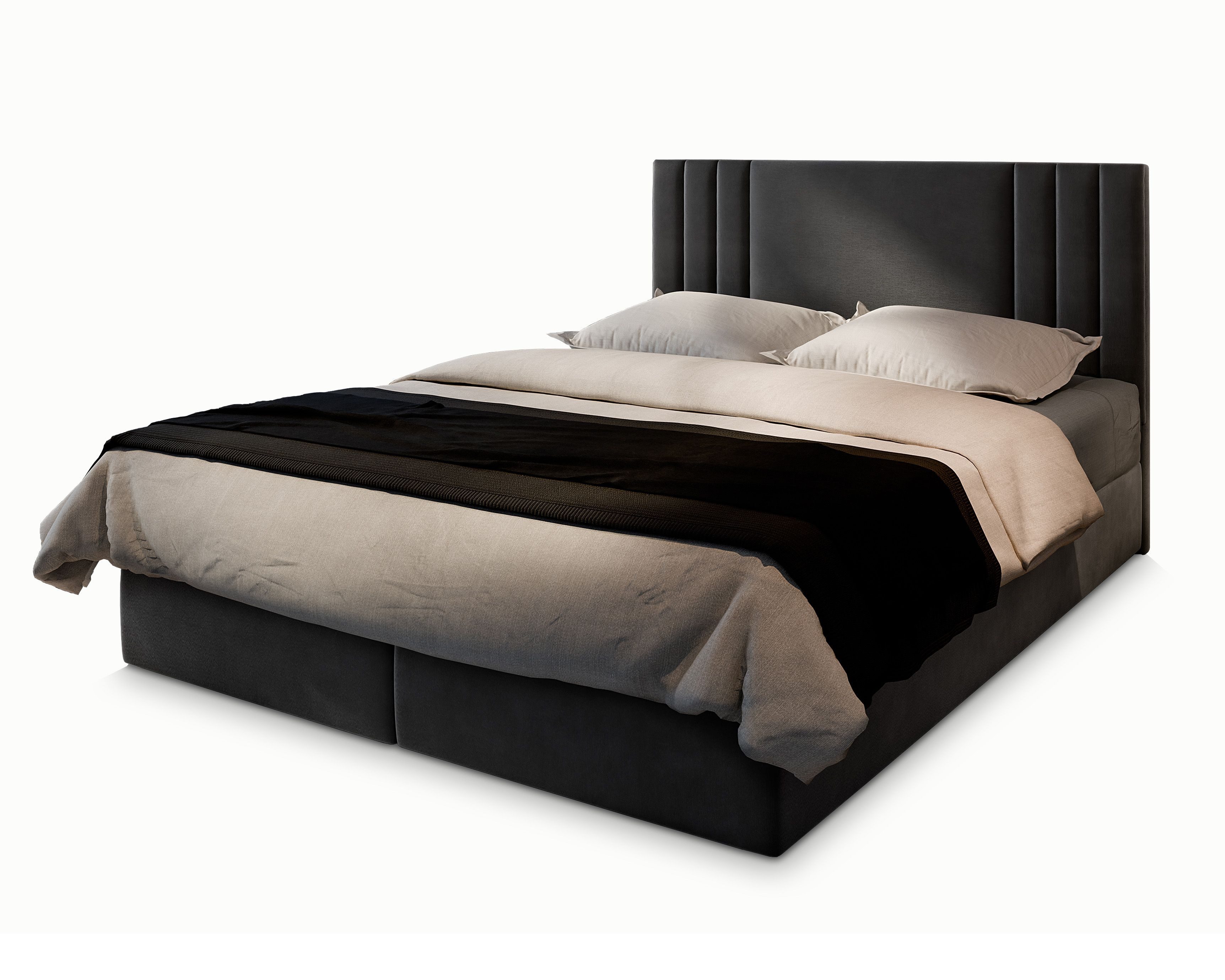 Masseno Boxbett BRES 180x200 cm mit Bonell Matratze und Topper günstig online kaufen