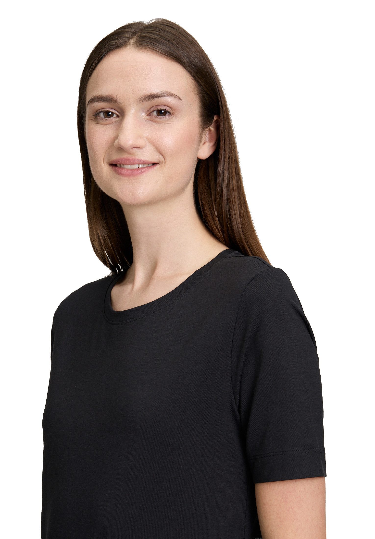 Betty&Co Kurzarmshirt Damen mit Rundhalsausschnitt (1-tlg) Form