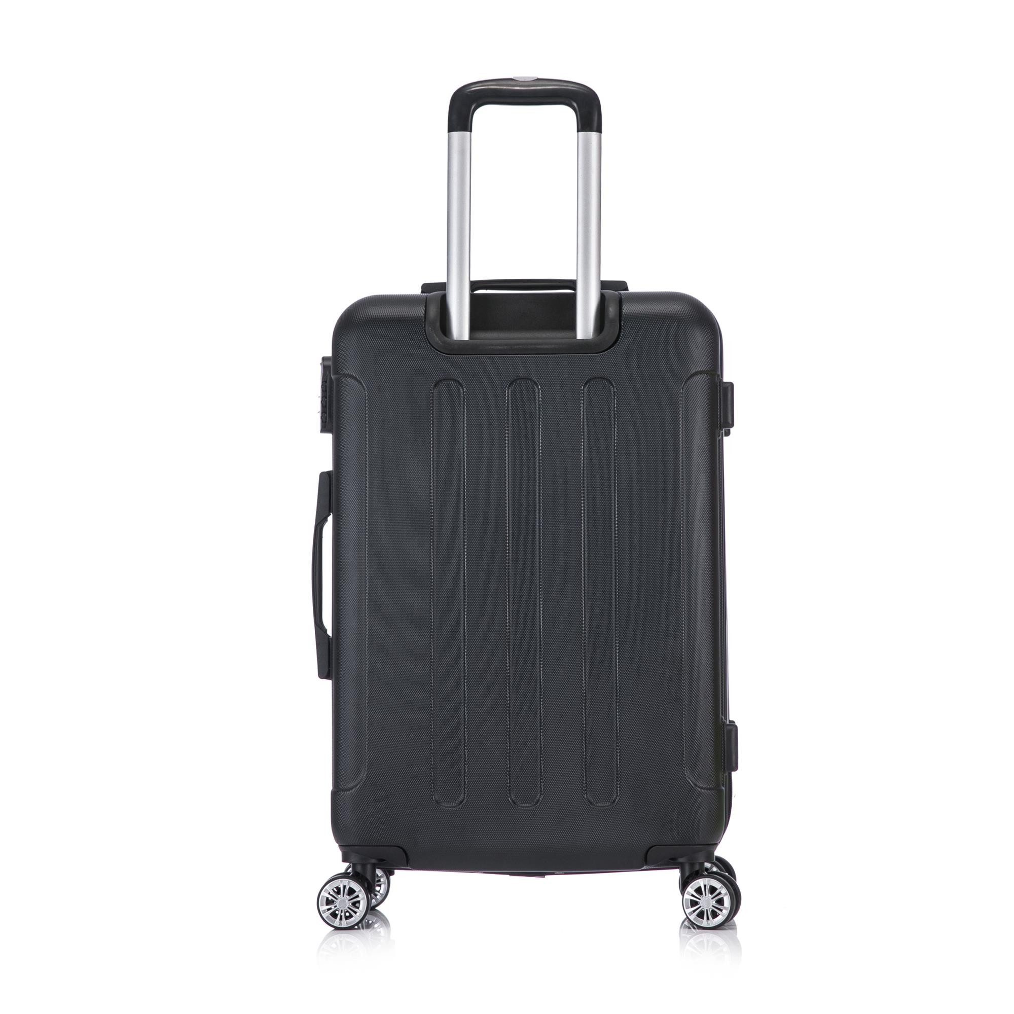 Flexot Hartschalen-Trolley F-2045 Kofferset, 360° Rollen, robuster Reisekoffer, Bordcase, 4 Rollen, Robuster und moderner Koffer mit vier 360° Rollen und Zahlen – Bild 5 von 5