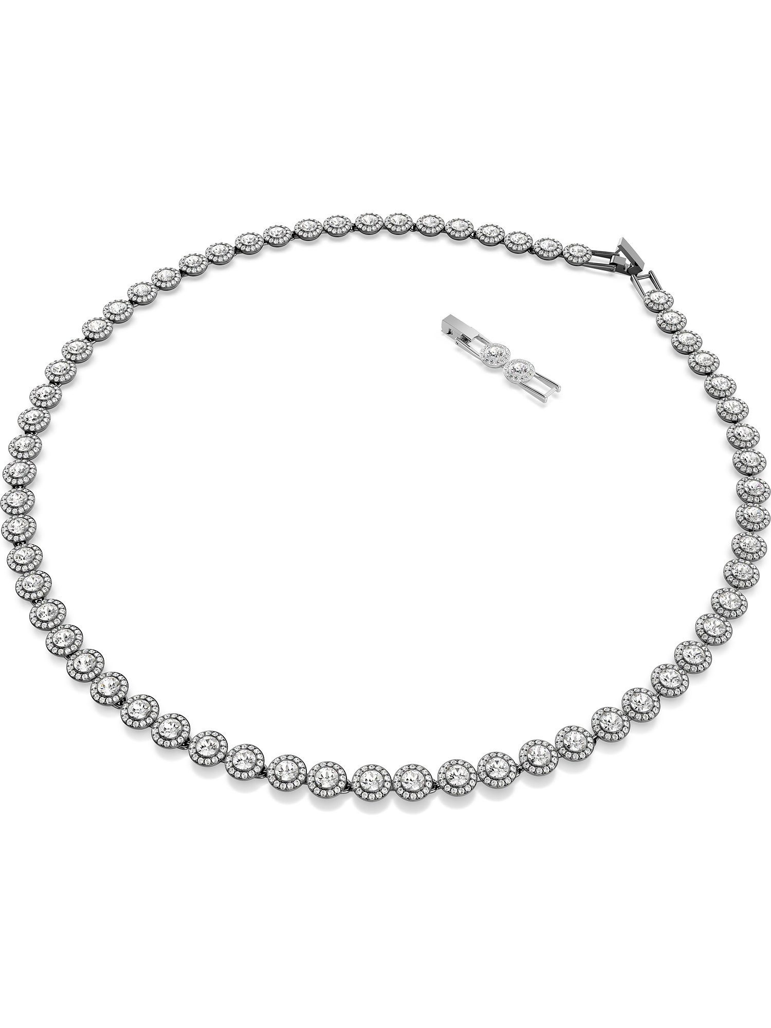 Collier Swarovski Damen-Kette Metall Swarovski-Kristall