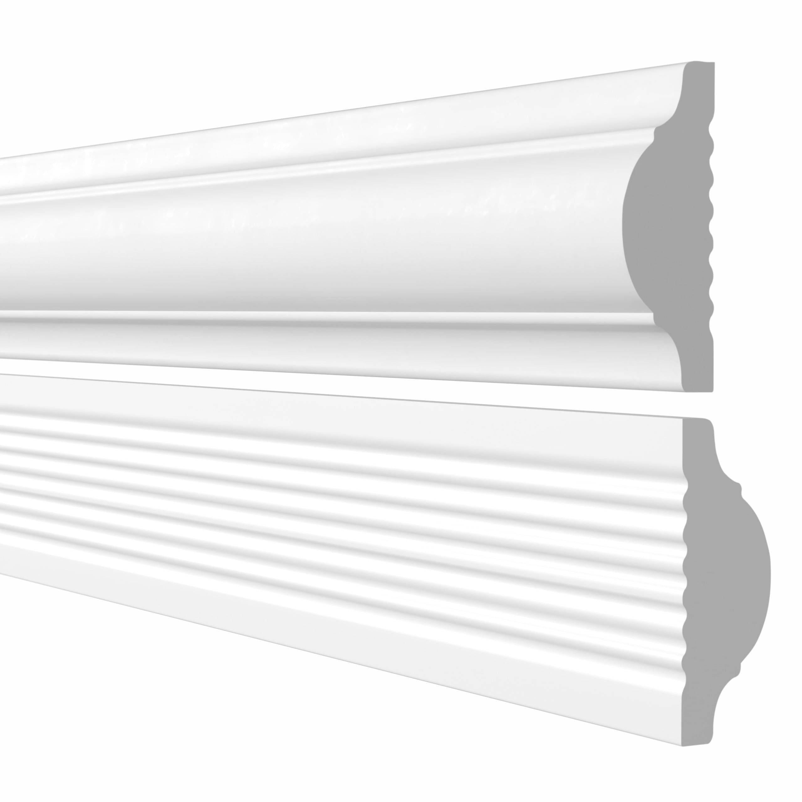 Quest Stuckleiste Zierleiste Wand PS 25 x 15 mm, überstreichbar, Verklebt, Polystyrol (PS) 25 x 15 mm, 1-St., englische Wandvertäfelung, 200 cm, weiß