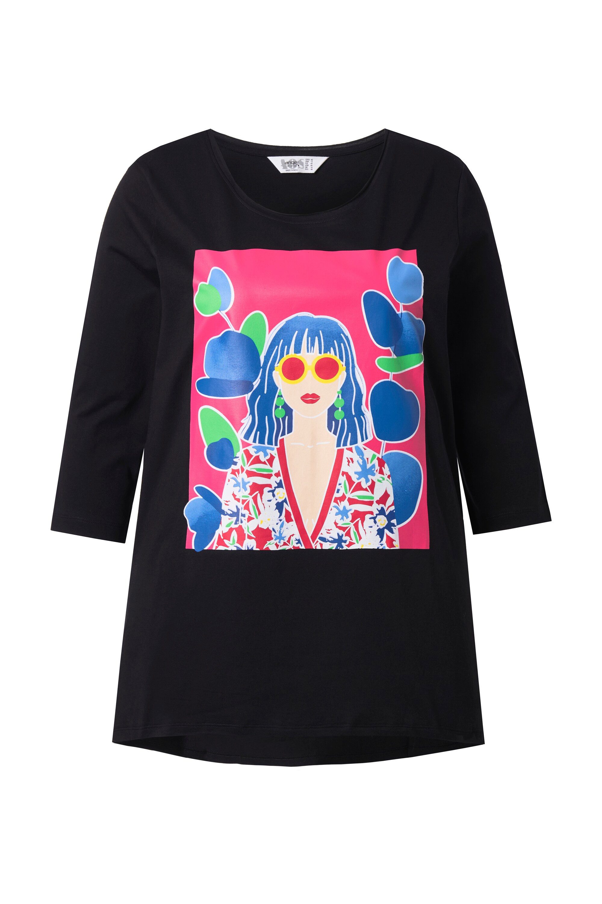 T-Shirt T-Shirt A-Linie Frauen-Motiv Rollkanten