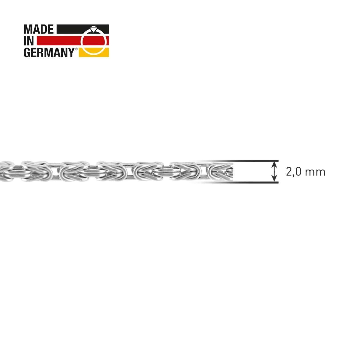 trendor Königskette 15775, 925 Sterlingsilber Collierkette Breite 2,0 mm