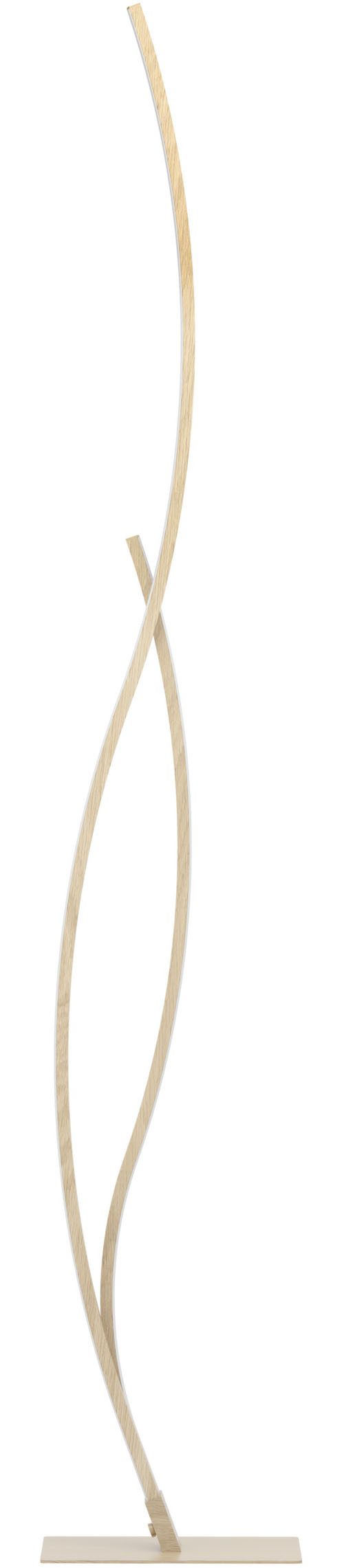 EGLO Stehlampe GRISOLIA Stehlampe - Stahl - LED - 20W - IP20, Ein-/Ausschalter, LED fest integriert, Neutralweiß, Standleuchte, Leselampe, Wohzimmer, Schlafzimmer, H129 cm