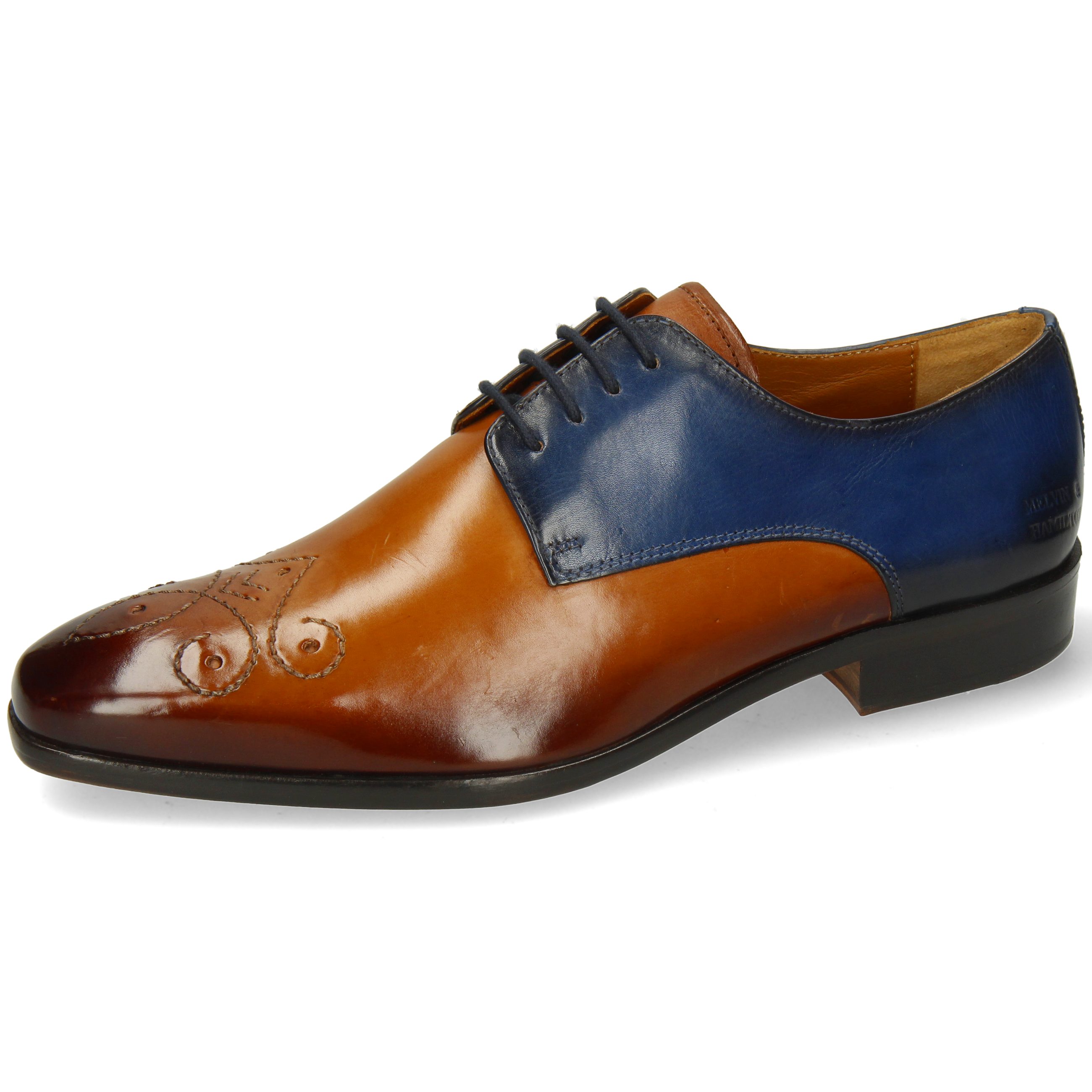 Chaussures Oxford Homme Melvin & Hamilton Bond 7 | Cuir Veau - Semelle Cuir & Gomme Bleue - 6