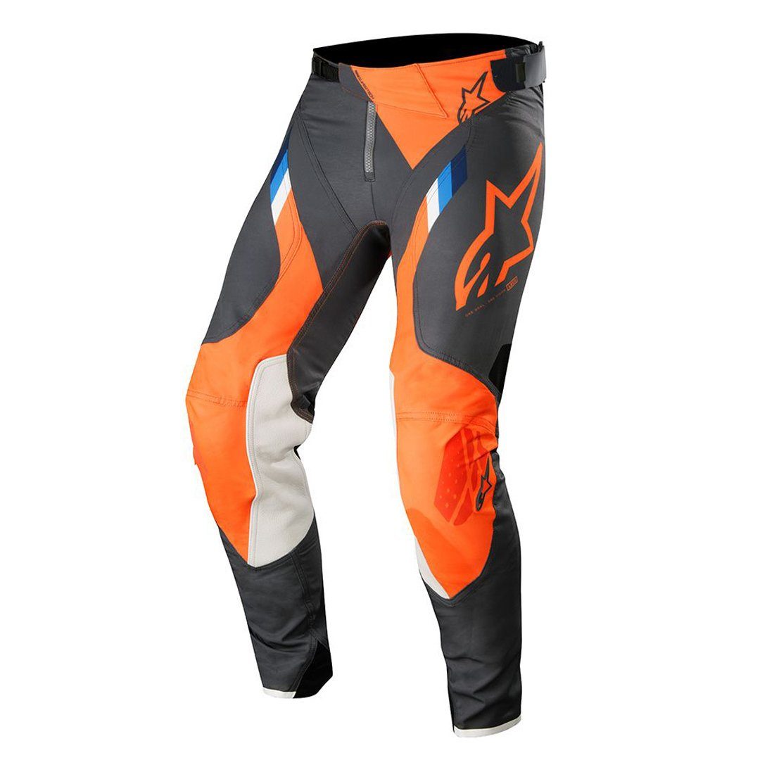 Alpinestars Motorradhose Supertech Motocross Hose Black/Orange/White
