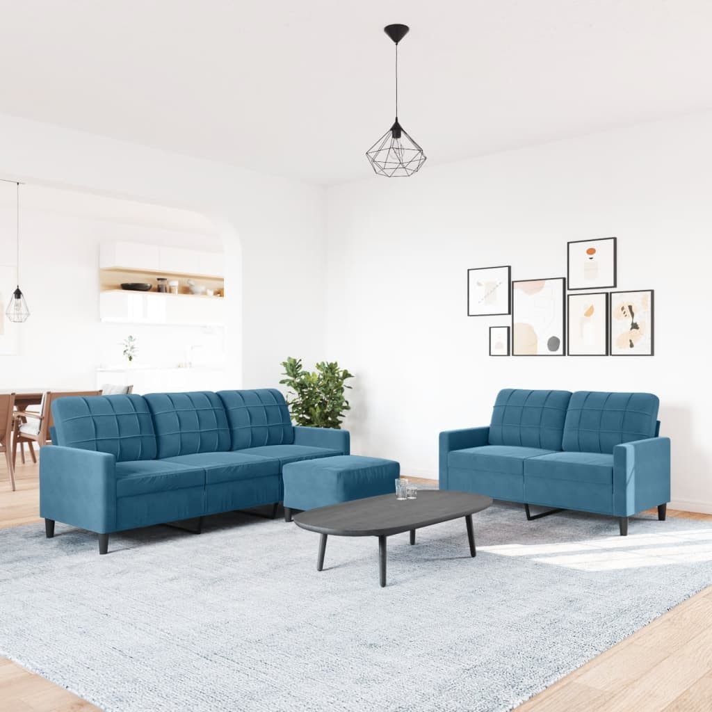 vidaXL Sofa 3-tlg. Sofagarnitur mit Kissen günstig online kaufen