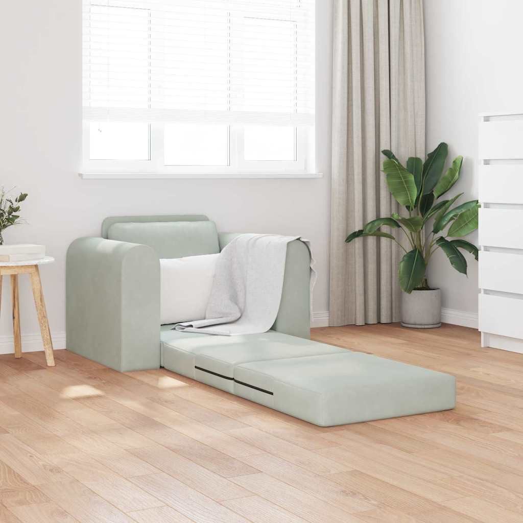 vidaXL Sofa Sofa Bett Hellgrau 98 günstig online kaufen