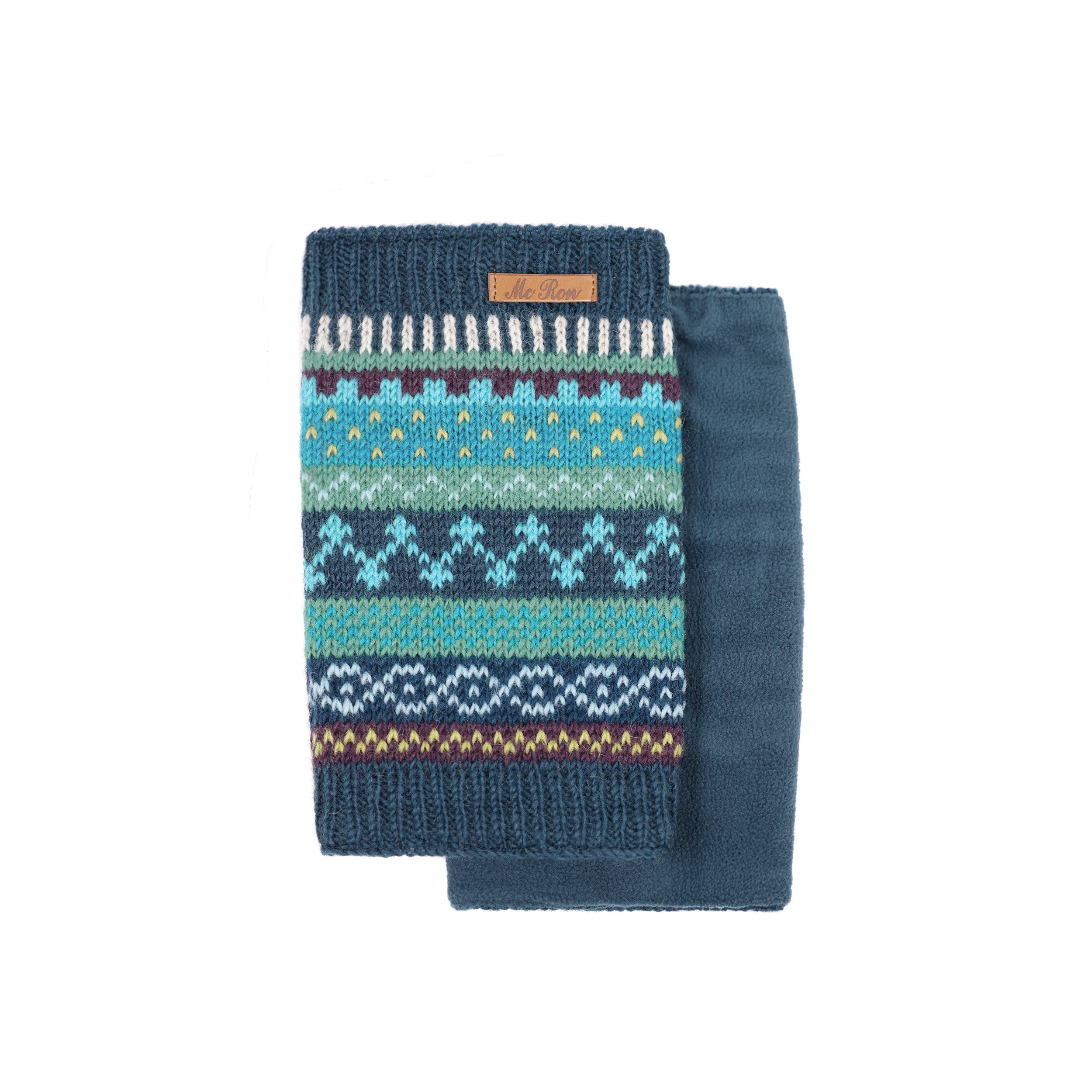 McRon Beinstulpen Kurze Stulpen im Fair-Isle-Muster Modell Malesho, hoher Wollanteil hoher Schurwollanteil