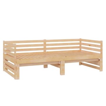 vidaXL Bett Tagesbett Ausziehbar Massivholz Kiefer 2x(90x200) cm