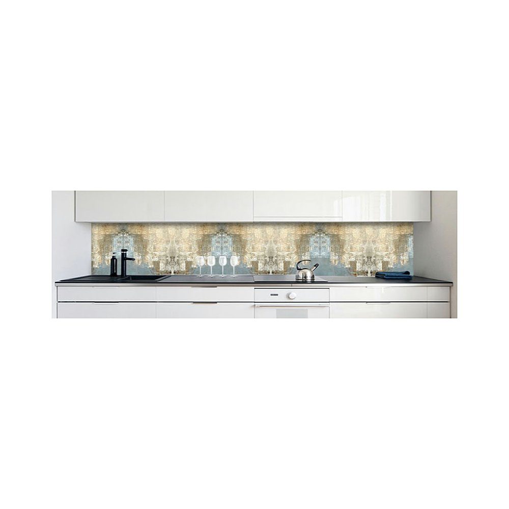DRUCK-EXPERT Küchenrückwand selbstklebend 0,4 Hart-PVC Küchenrückwand Abstrakt Premium mm Ethno