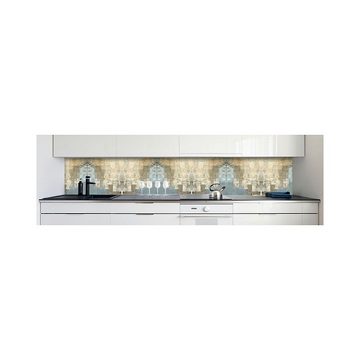DRUCK-EXPERT Küchenrückwand Küchenrückwand Ethno Abstrakt Hart-PVC 0,4 mm selbstklebend