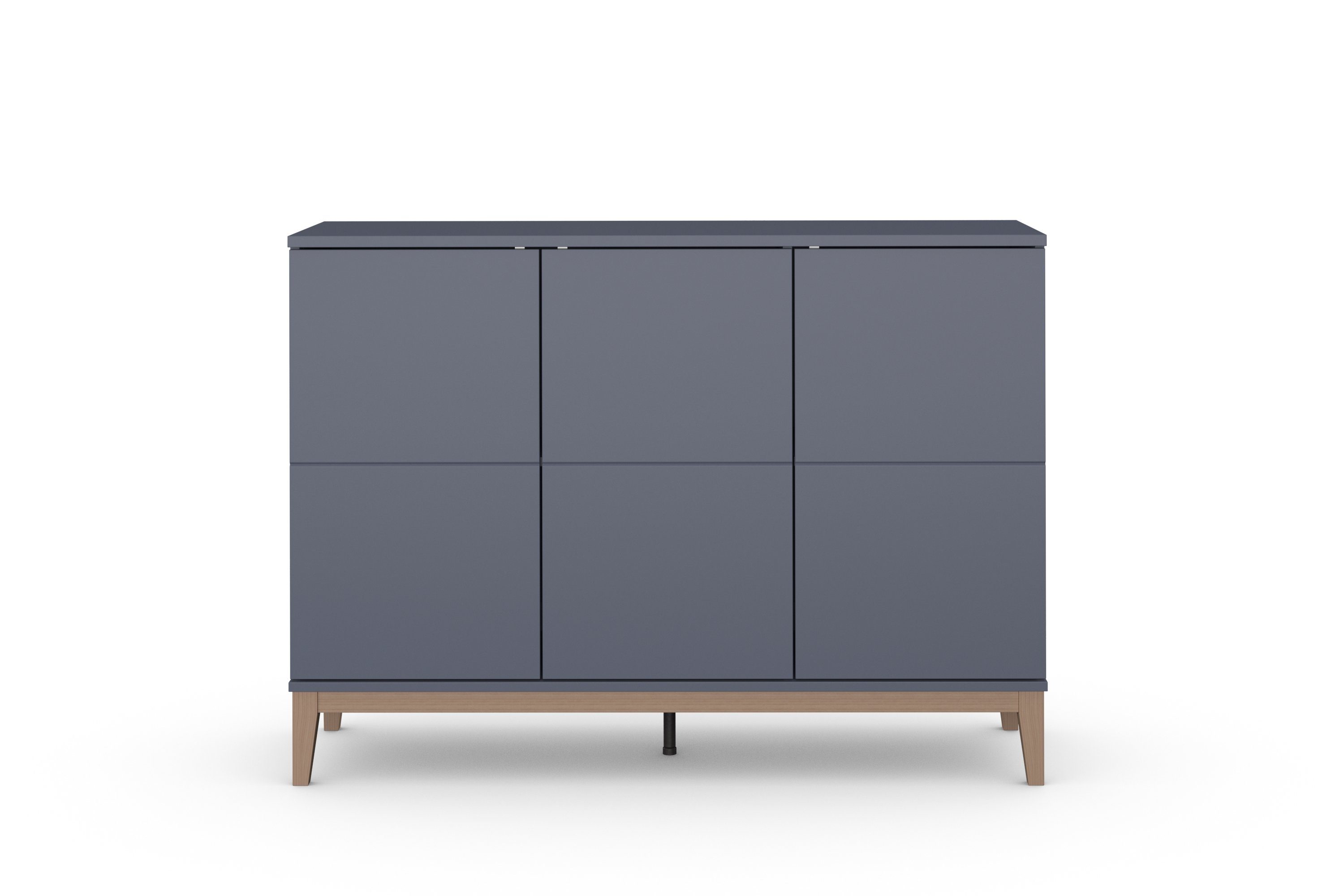 Home affaire Sideboard Maryd (1 St), Untergestell in Holzoptik Wotan Eiche/grau | Wotan eiche/grau