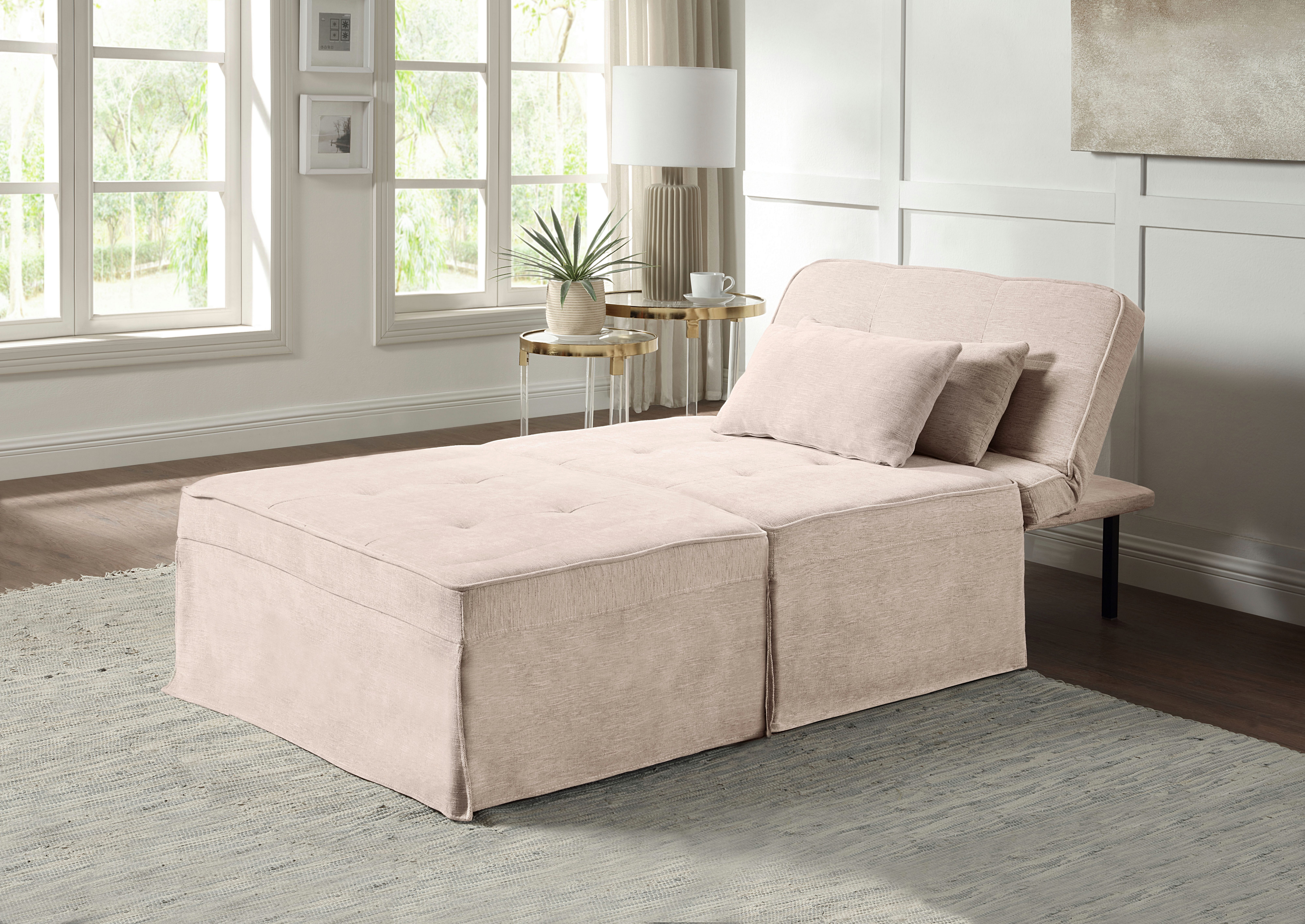 OTTO home Schlafsofa Finn, Schlafsessel, Schlafhocker, Multifunktional, wandelbar zum Loungesessel, Relaxliege und Gästebett, inkl. Kissen