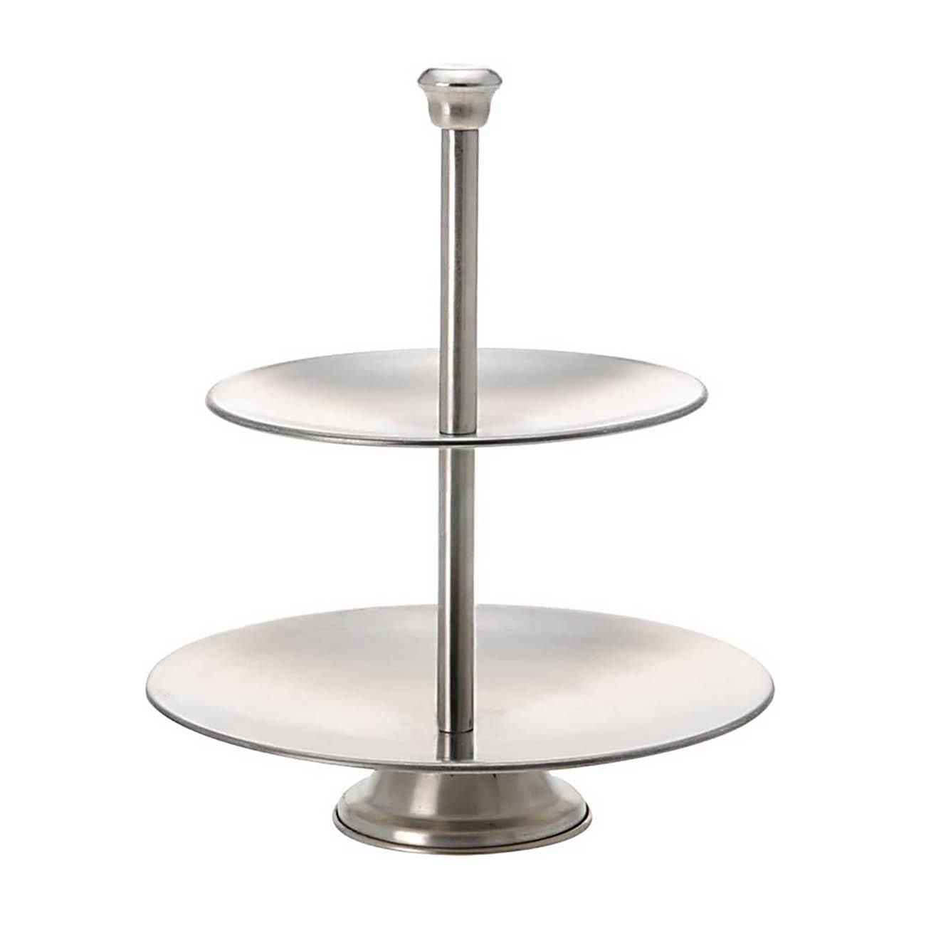 Bubble-Store Etagere Servierständer, Edelstahl, (Hx) ca. 26 x 20,7 / 16 cm), Etagere 2 Ebenen aus Edelstahl