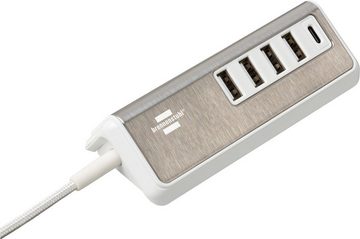 Brennenstuhl USB-Ladegerät (mit Schnellladefunktion, 1x USB C Power Delivery und 4x USB-Ladebuchse)