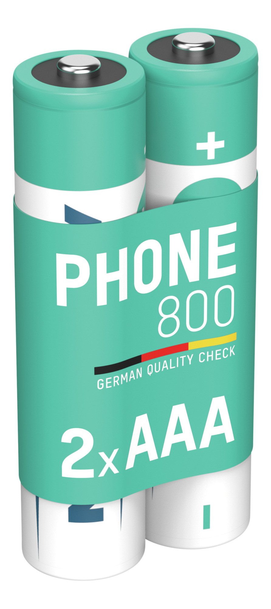 ANSMANN AG Telefon Akku AAA 800mAh 1,2V, 2 Stück, DECT Akku 800 mAh (1.2 V)