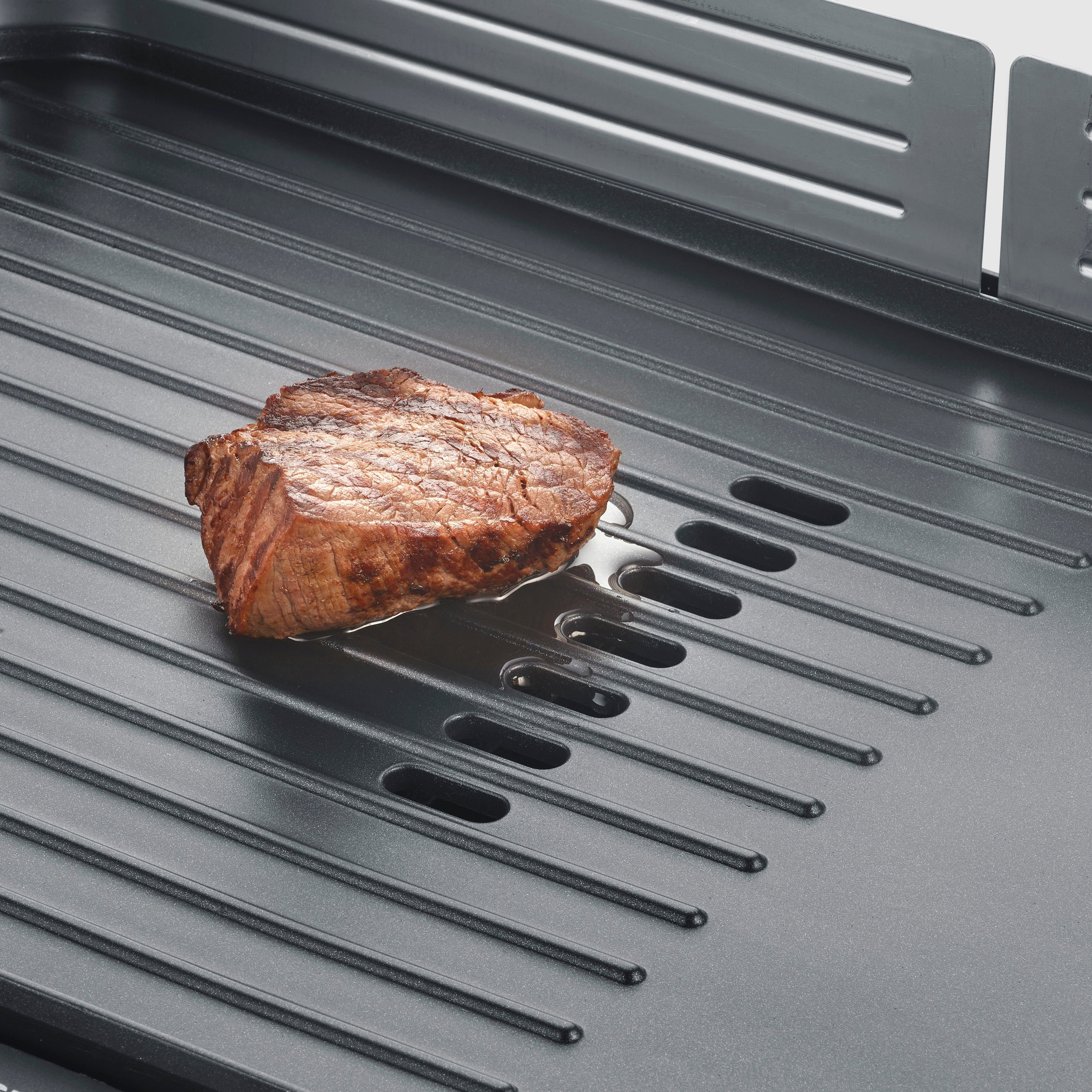 Severin Tischgrill Plancha, PG 8564, 2300 W, Nach wenigen Minuten kann der Grillspaß beginnen