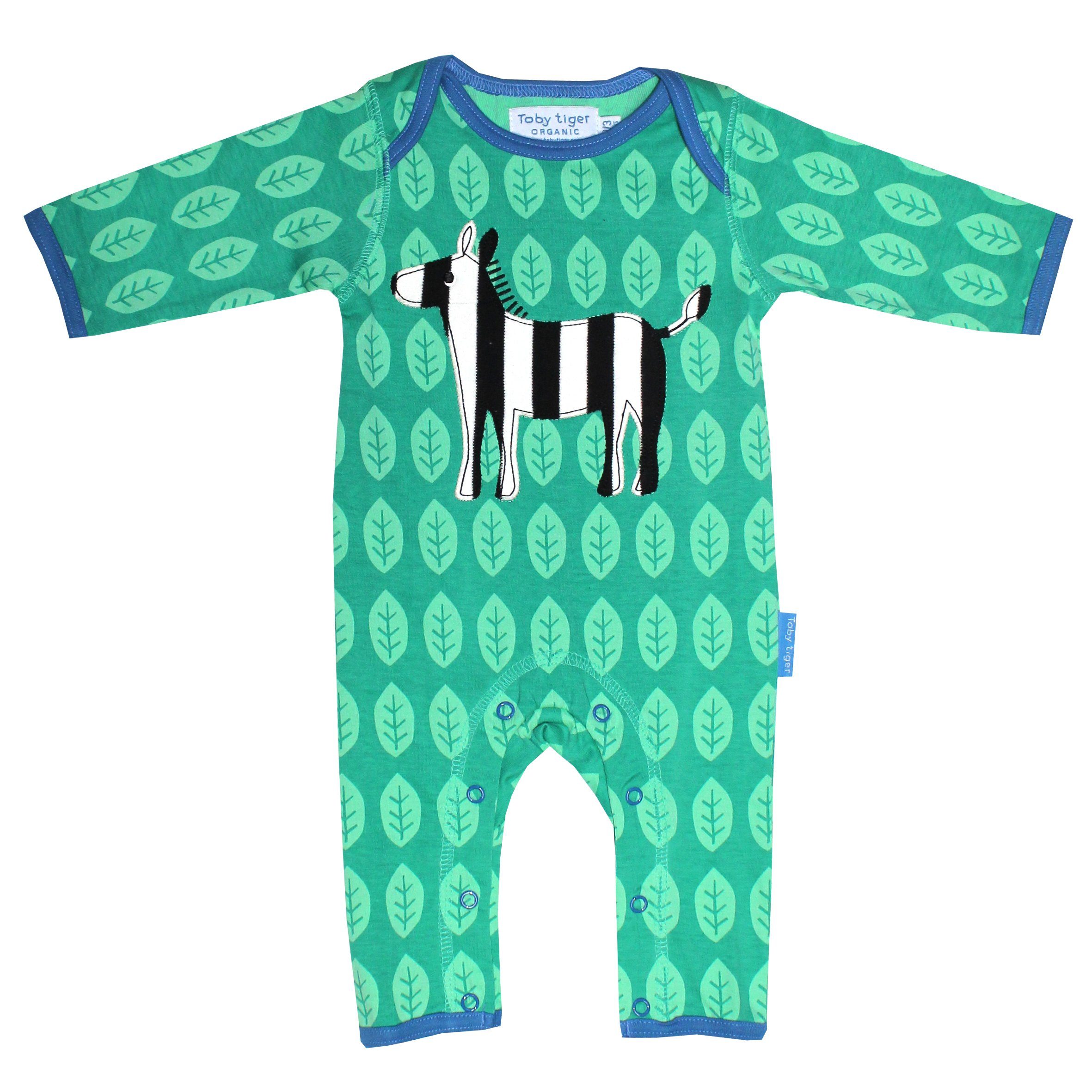 Schlafanzug Schlafanzug mit Tiger Zebra Toby Applikation