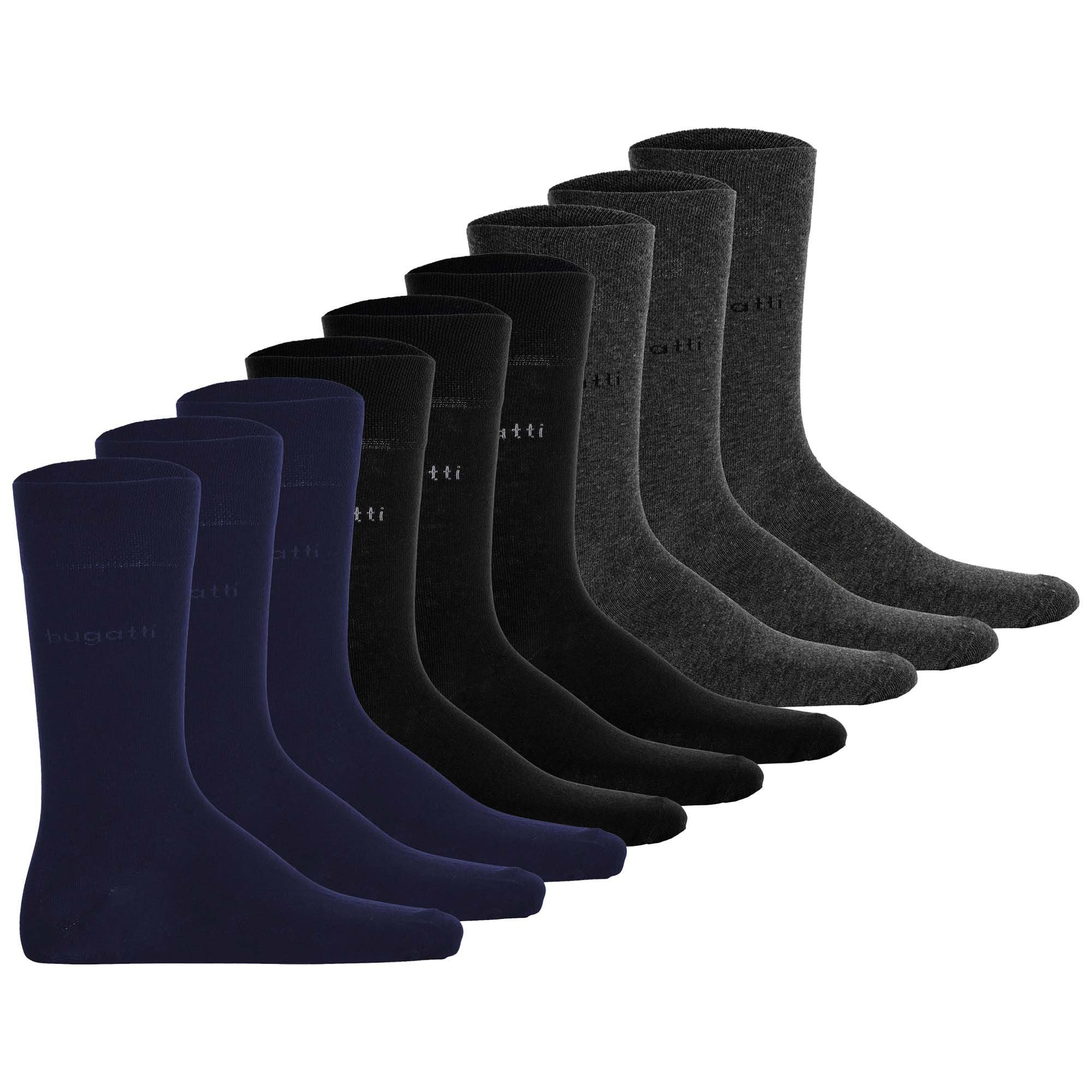 bugatti Короткие носки Herren Носки 9er Pack Baumwollmischung (Packung, 9er Pack)