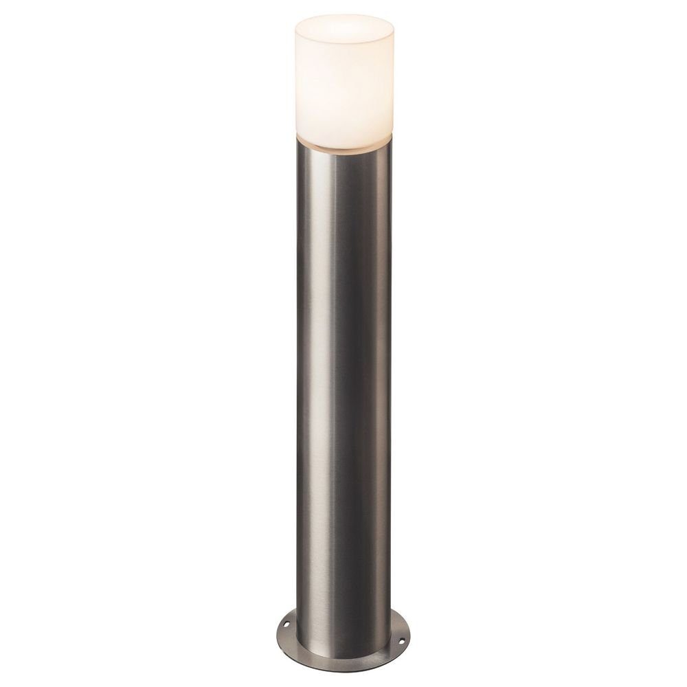 SLV Sockelleuchte Wegeleuchte Rox Acryl 90 Pole in Silber E27 IP44, keine Angabe, Leuchtmittel enthalten: Nein, warmweiss, Pollerleuchte, Wegeleuchte, Wegleuchte