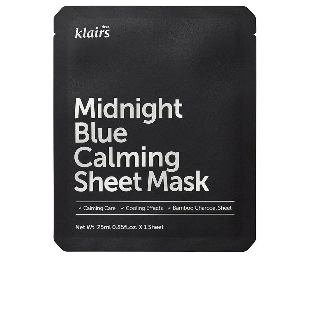 Dear Klairs Gesichtsmaske Midnight Blue Calming Sheet Mask 25ml