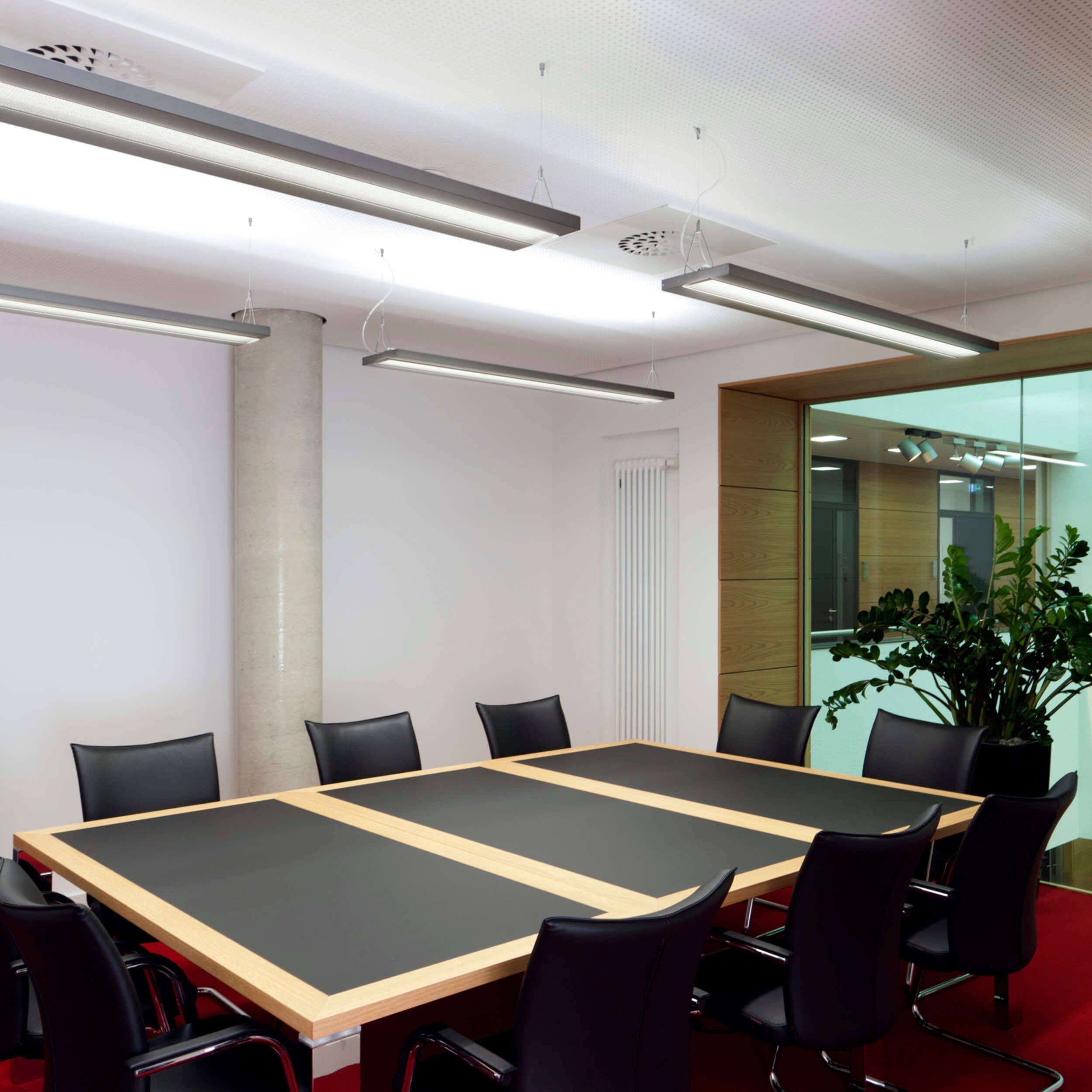 Kaltweiß, LED integriert, LED Lichtfarbe näve kaltweiß fest 80cm L: silber 30cm Büro/Arbeitszimmer Bennet, Pendelleuchte B: