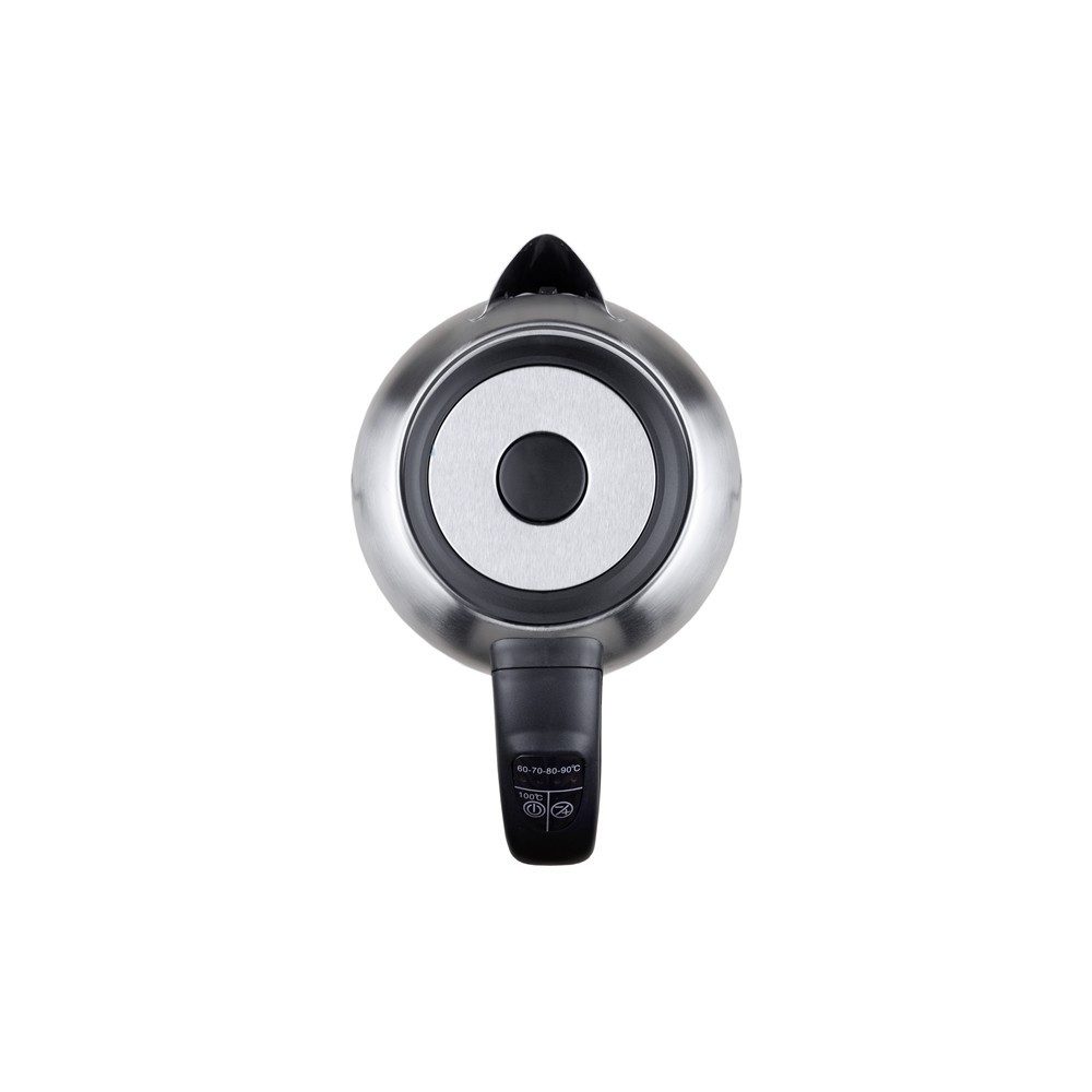 Camry Wasserkocher CR 1253 Edelstahl Wasserkocher mit Temperatureinstellung, Teekocher, 1,7 l, 2200 W, Tee & Kaffee, LED Farbbeleuchtung, Warmhaltefunktion, Stahlgrau